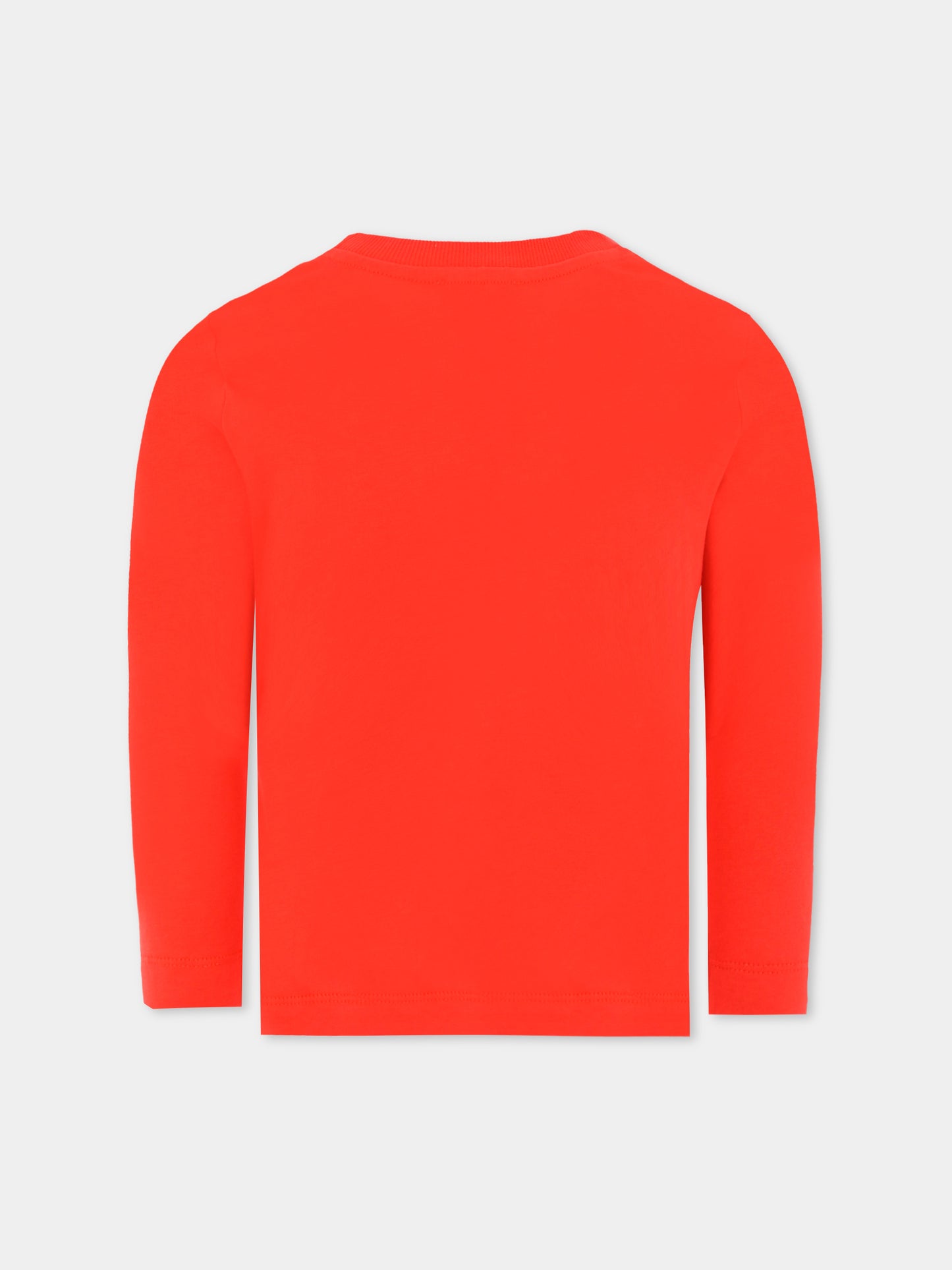 T-shirt rossa per bambini con Teddy Bear,Moschino Kids,HTO00J LAA10 50109