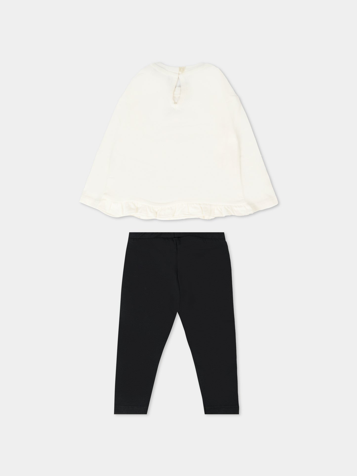 Completo multicolor per neonata con Teddy Bear,Moschino Kids,MDK03C LBA11 83933