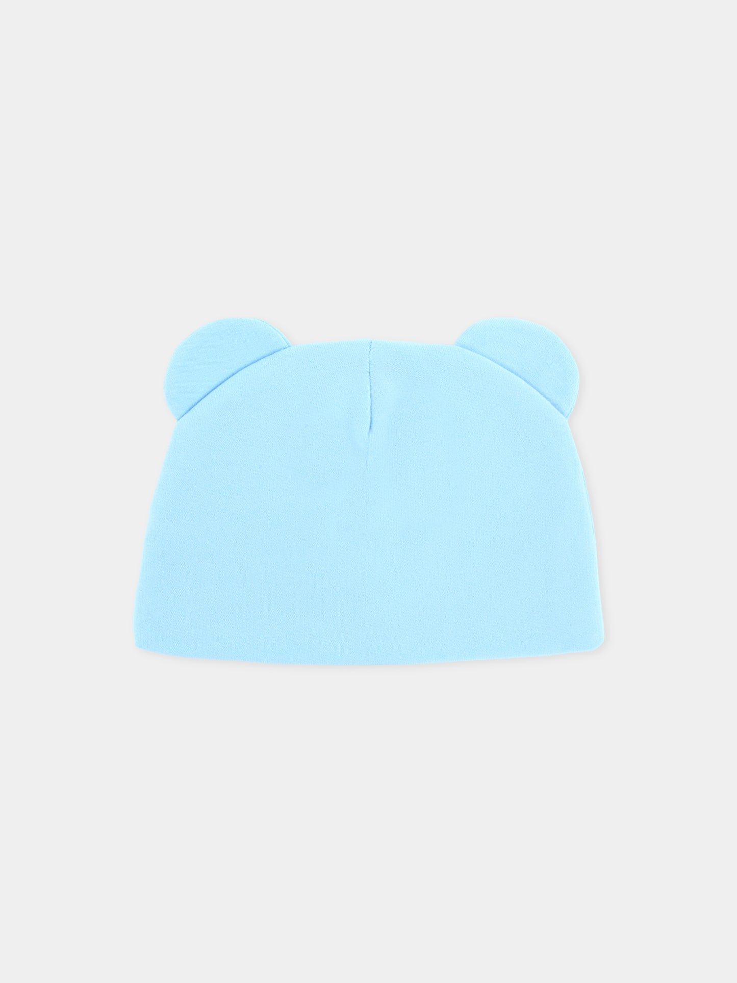 Berretto celeste per neonato con Teddy Bear,Moschino Kids,MUX05H LCA40 40304