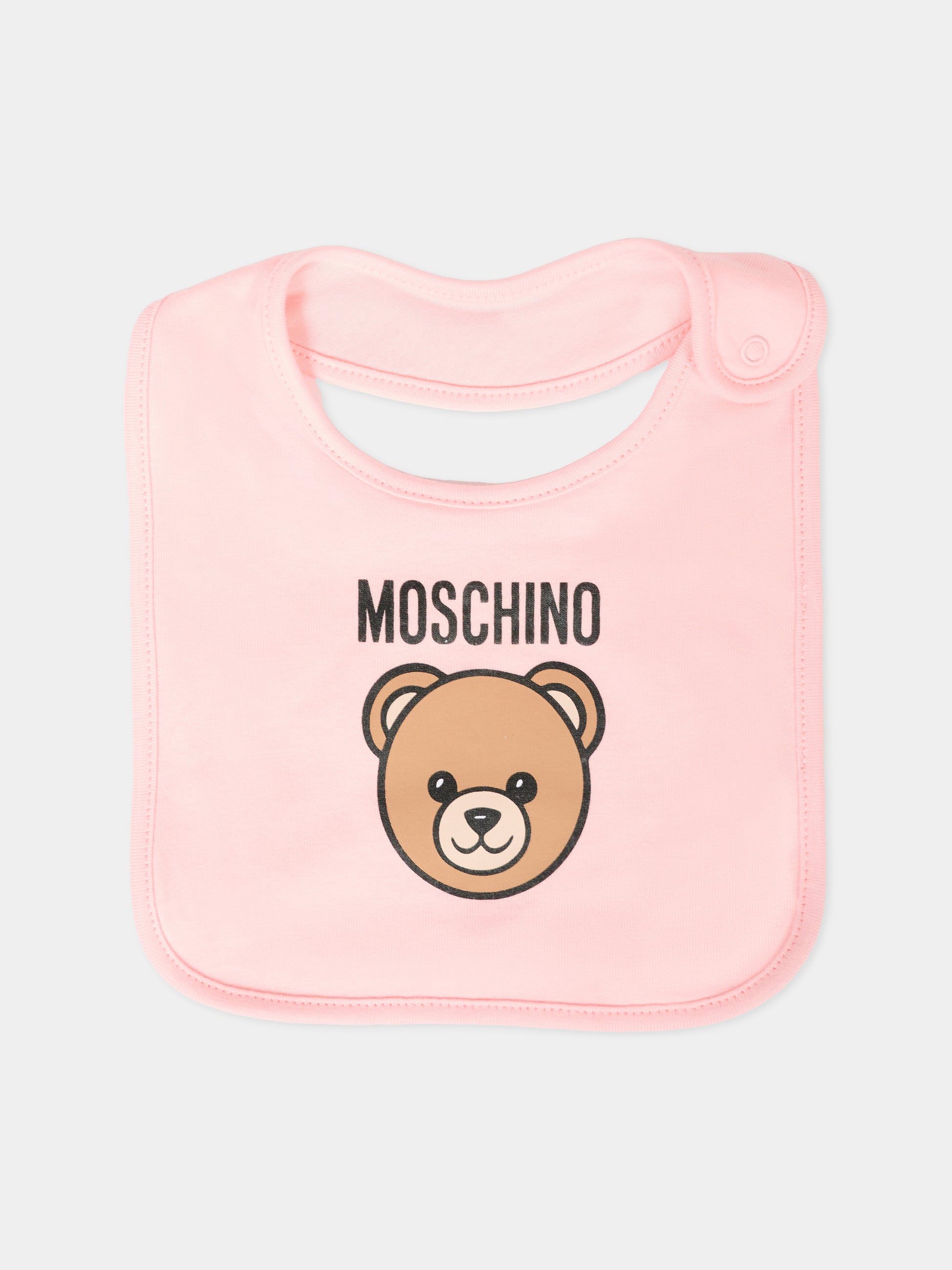 Set accessori rosa per neonata con Teddy Bear,Moschino Kids,MUY08K LCA40 50209