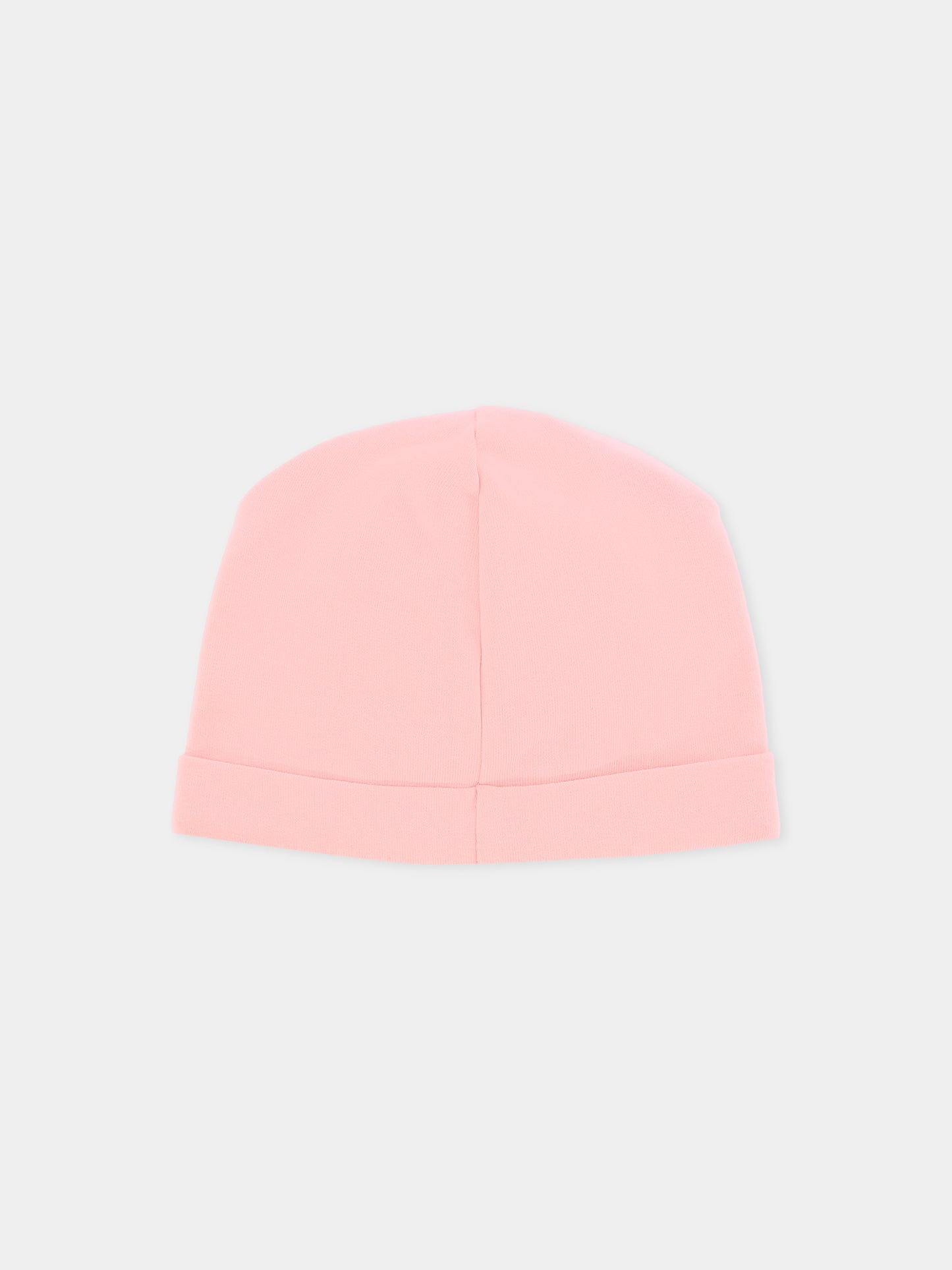 Berretto rosa per neonata con Teddy Bear,Moschino Kids,MXX031 LDA17 50209