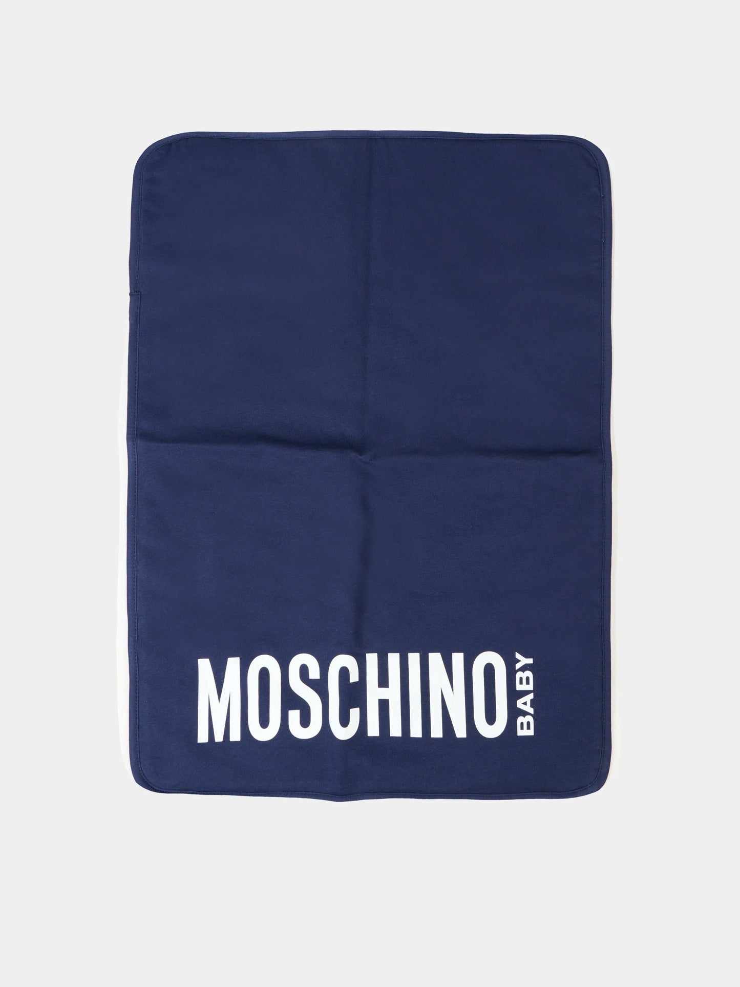 Borsa mamma blu per neonati con Teddy Bear,Moschino Kids,MXX03D LCA40 40016