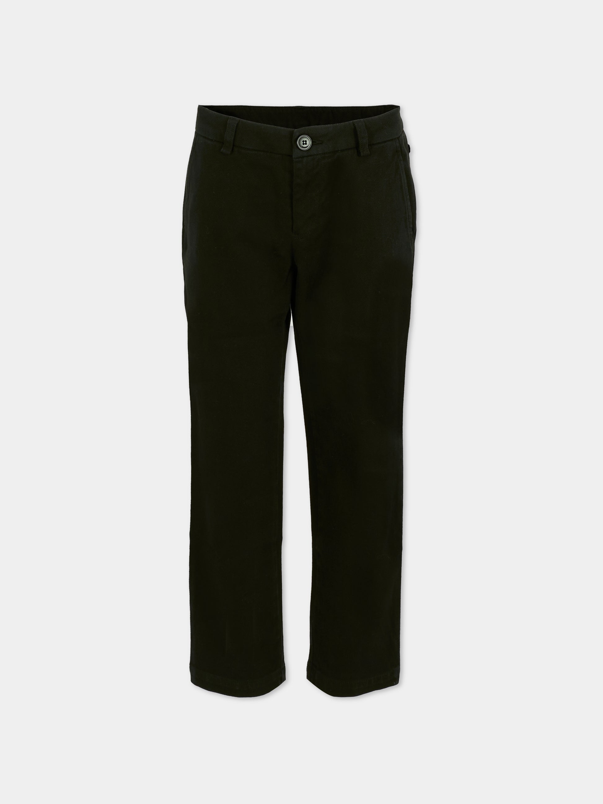 Pantaloni neri per bambino con logo,Dondup Kids,DMPA145 0 CE020 N000