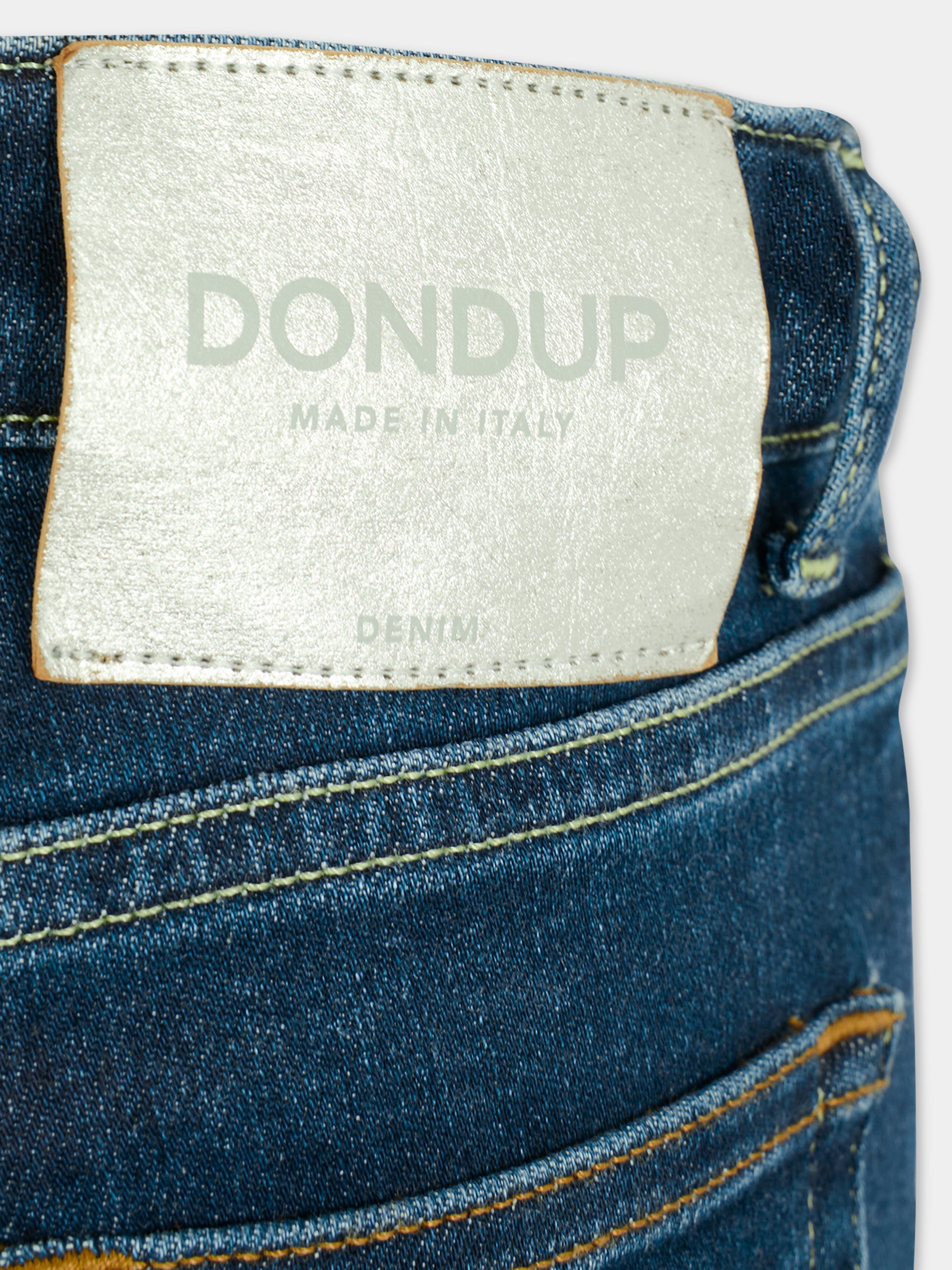Jeans denim per bambina con logo,Dondup Kids,DFPA155 C DS039 4000