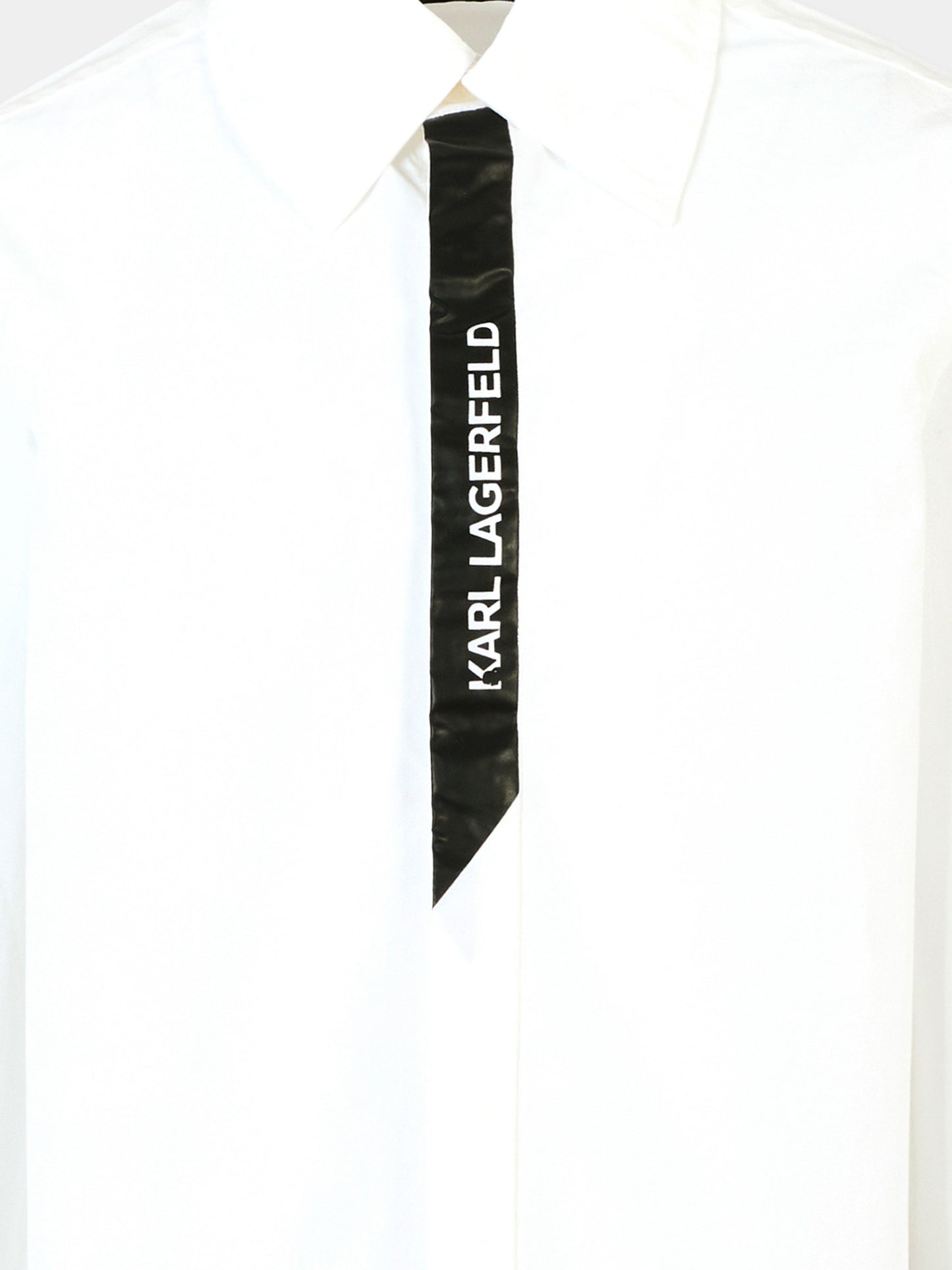Camicia bianca per bambino con logo,Karl Lagerfeld Kids,Z30626 10P