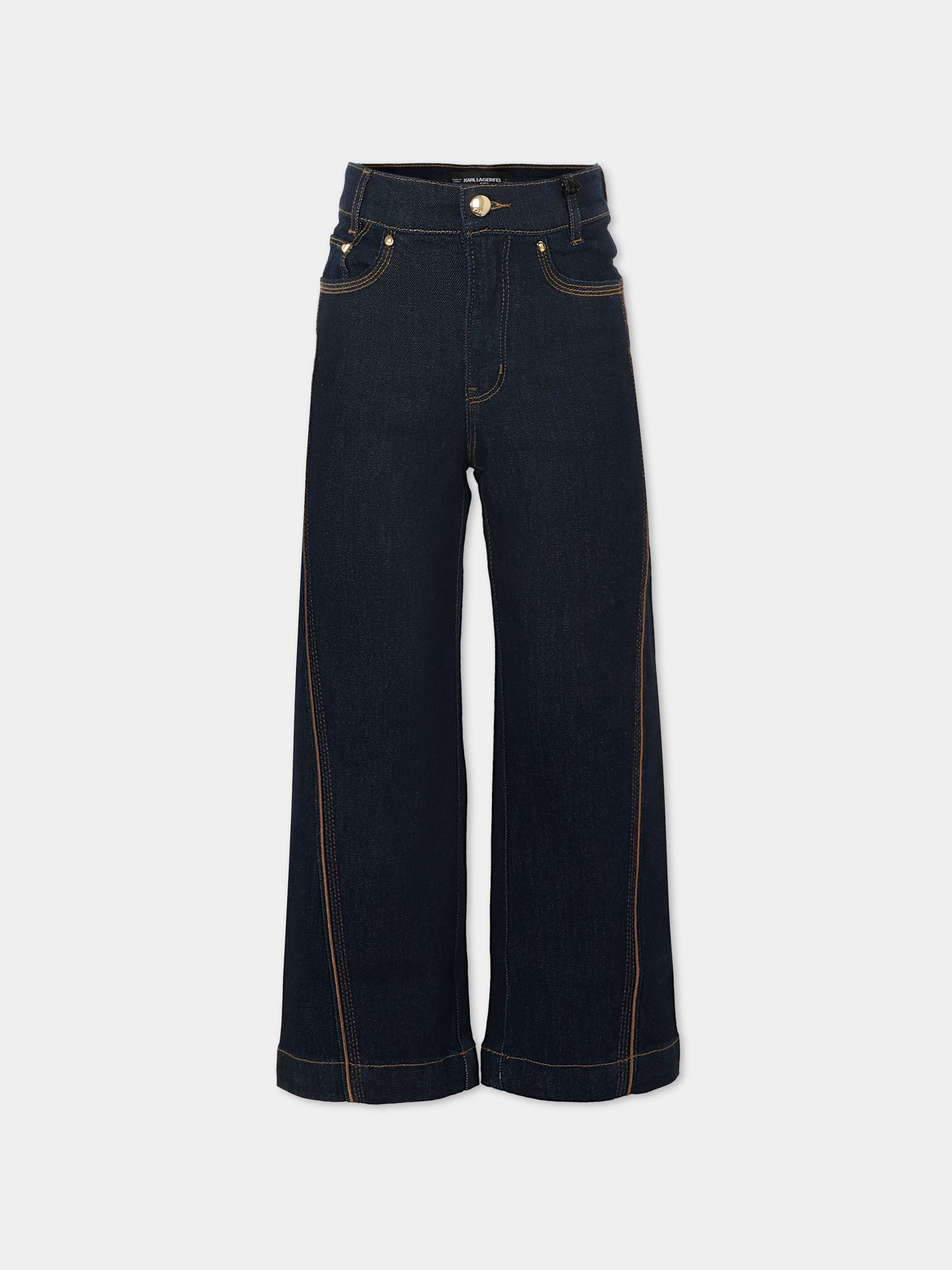 Jeans denim per bambina con logo,Karl Lagerfeld Kids,Z30935 Z10