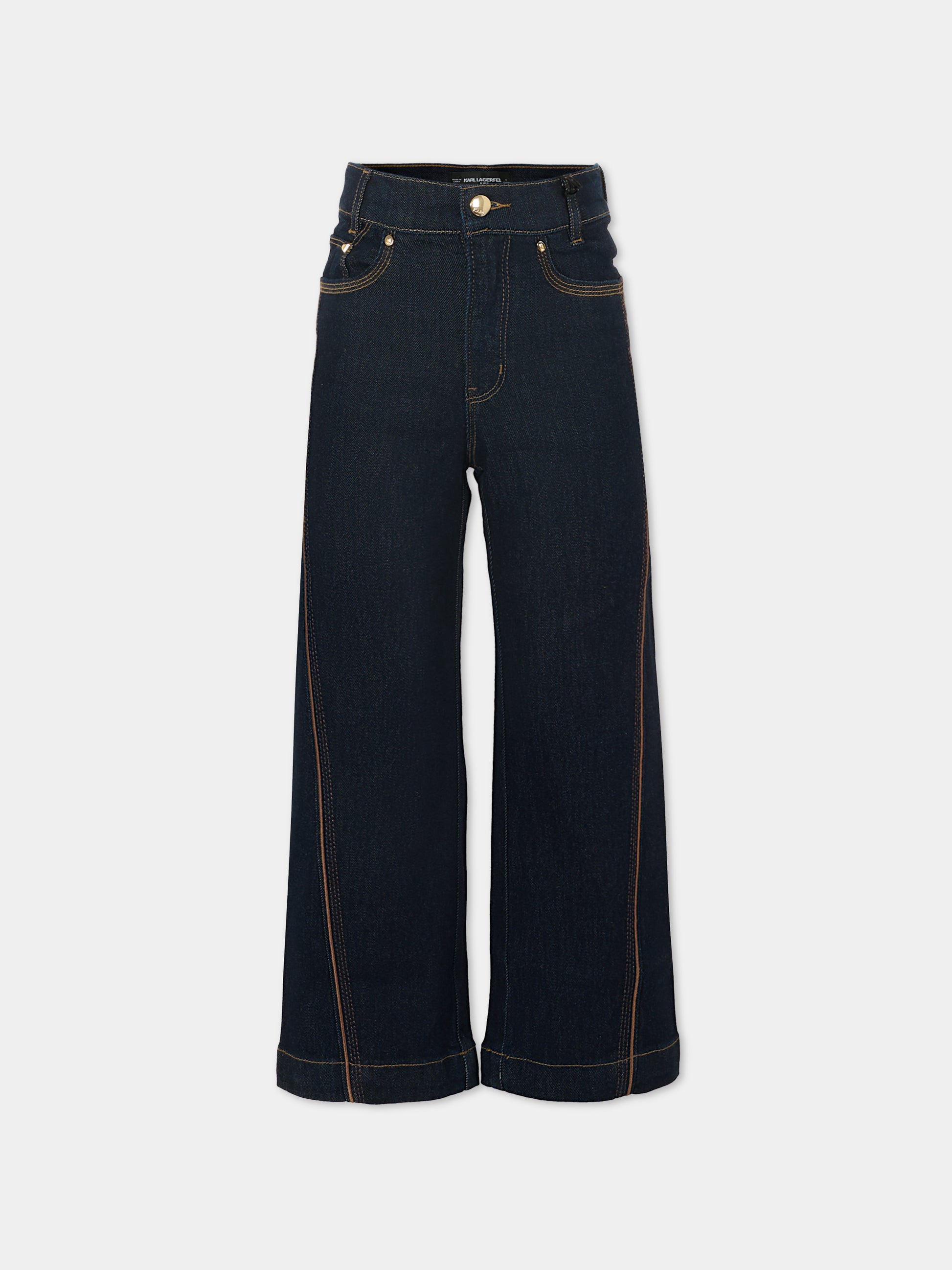 Jeans denim per bambina con logo,Karl Lagerfeld Kids,Z30935 Z10