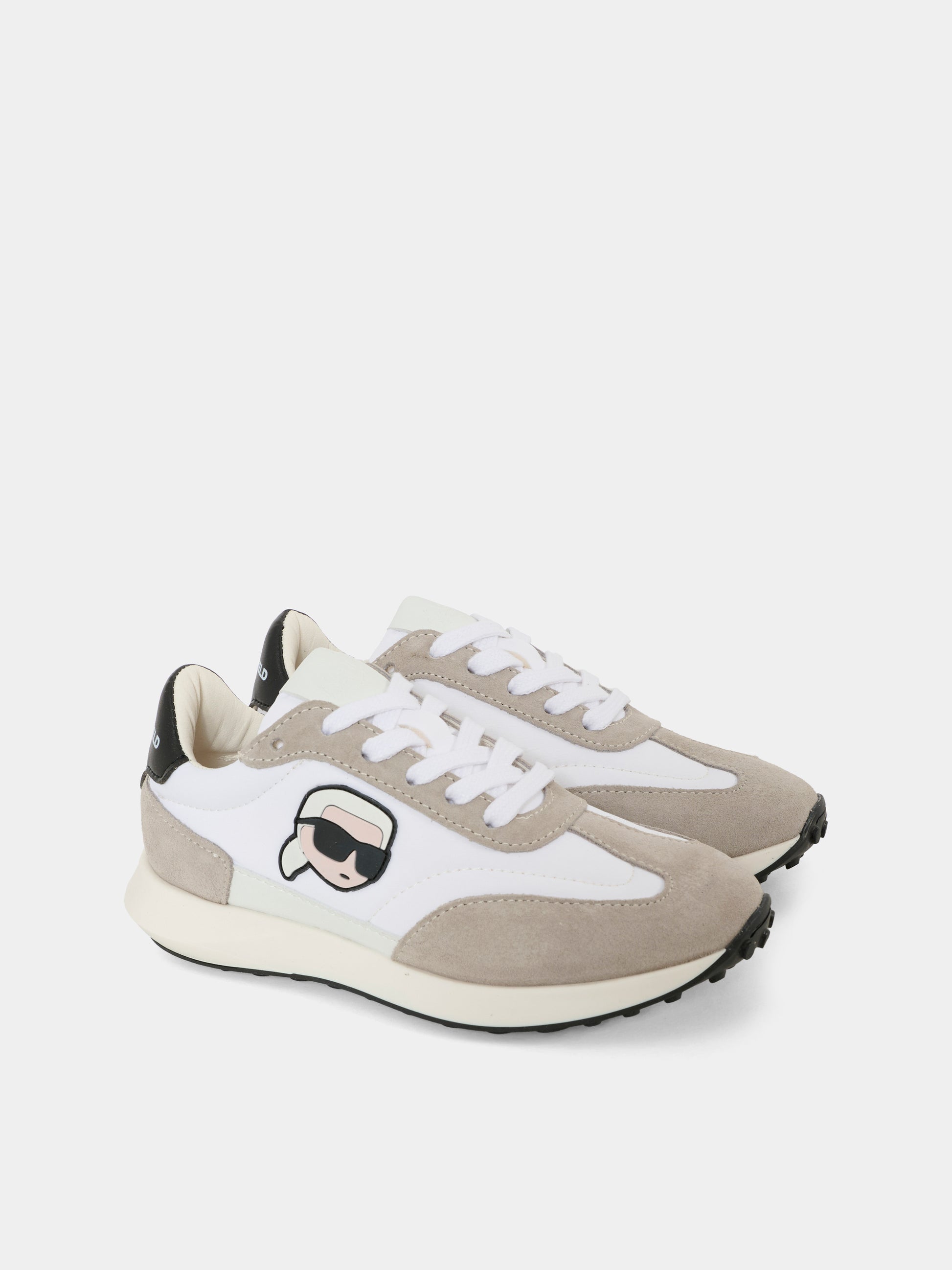 Sneakers bianche per bambino con Karl Lagerfeld,Karl Lagerfeld Kids,Z30977 10P