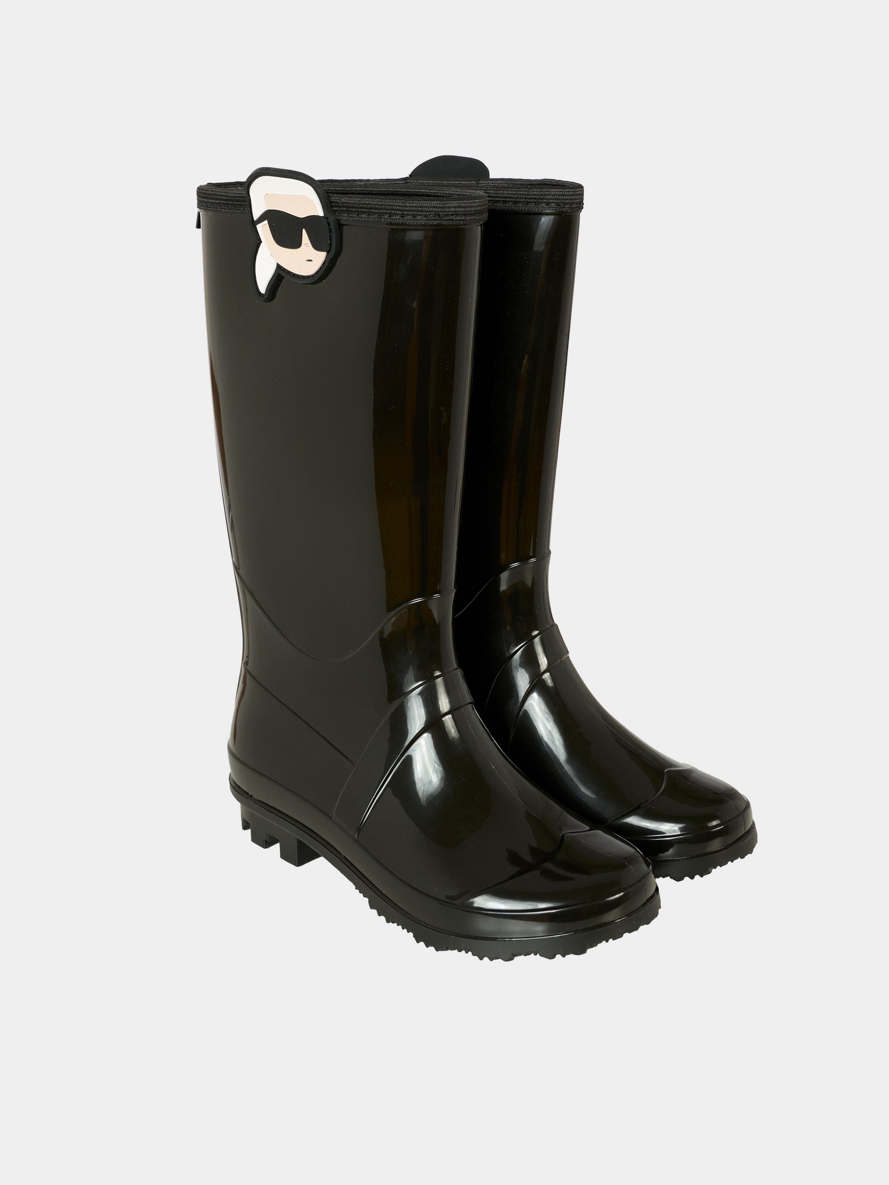 Stivali da pioggia neri per bambina con Karl,Karl Lagerfeld Kids,Z30985 09B