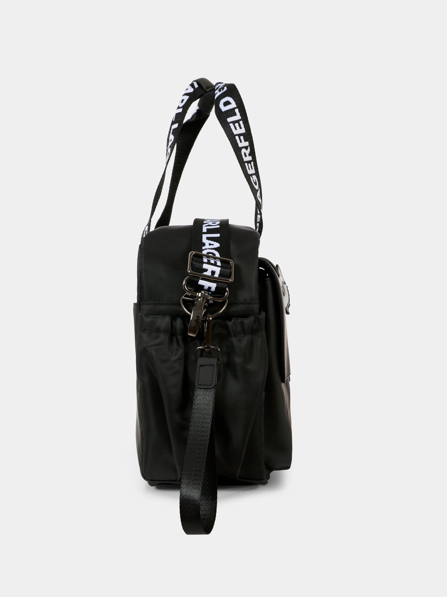 Borsa mamma nera con Karl Lagerfeld e logo,Karl Lagerfeld Kids,Z30999 09B