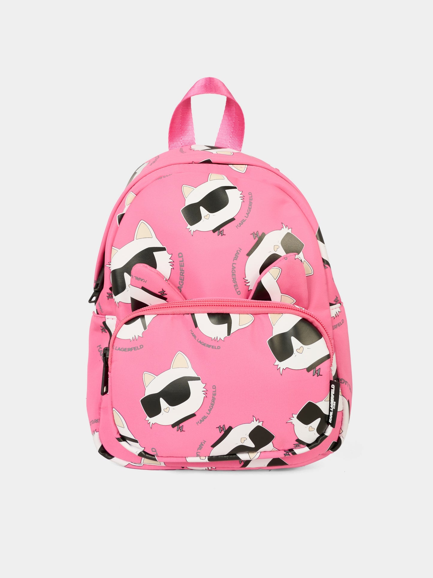 Zaino fucsia per neonata con Choupette,Karl Lagerfeld Kids,Z31005 48V