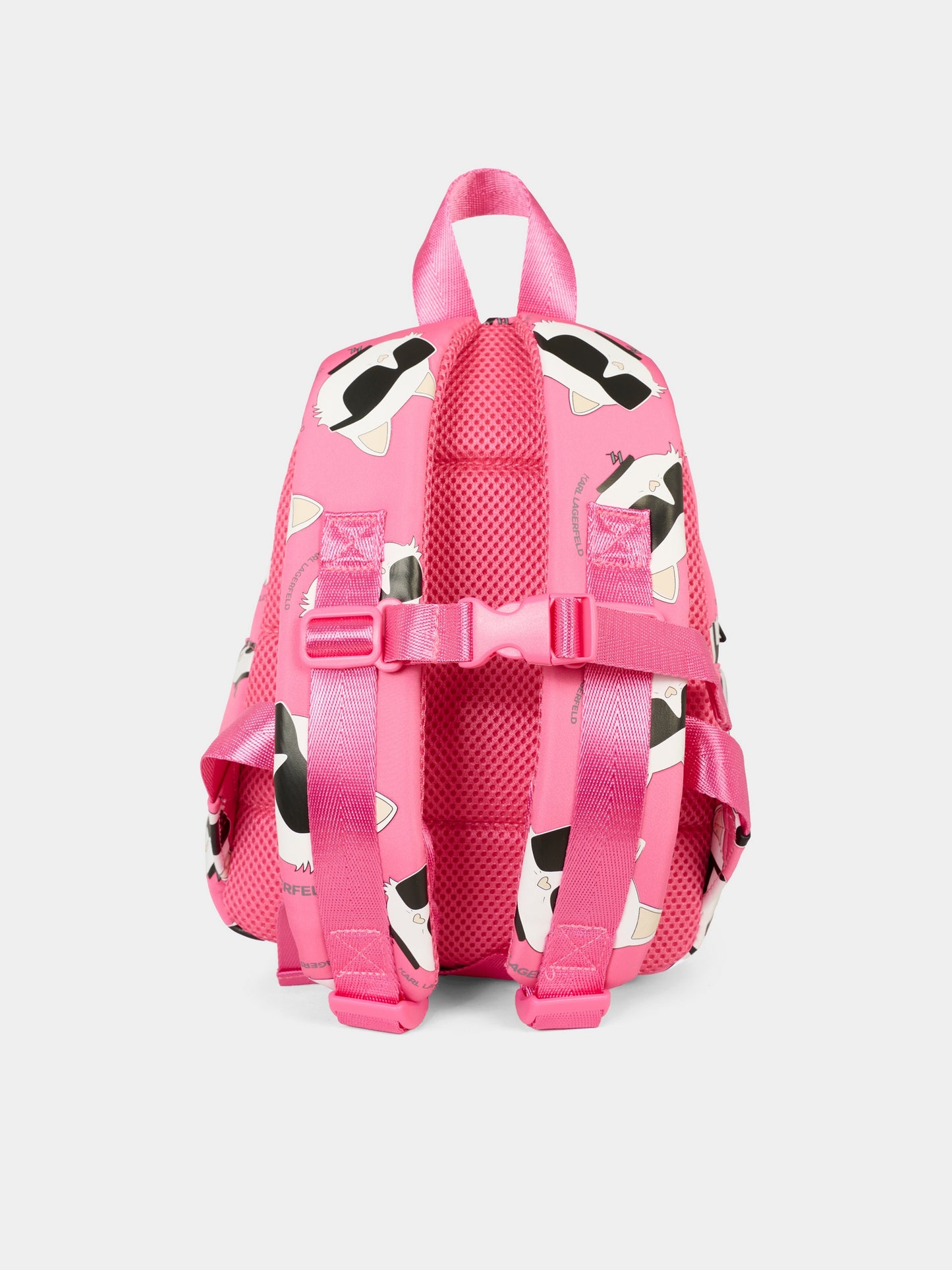 Zaino fucsia per neonata con Choupette,Karl Lagerfeld Kids,Z31005 48V