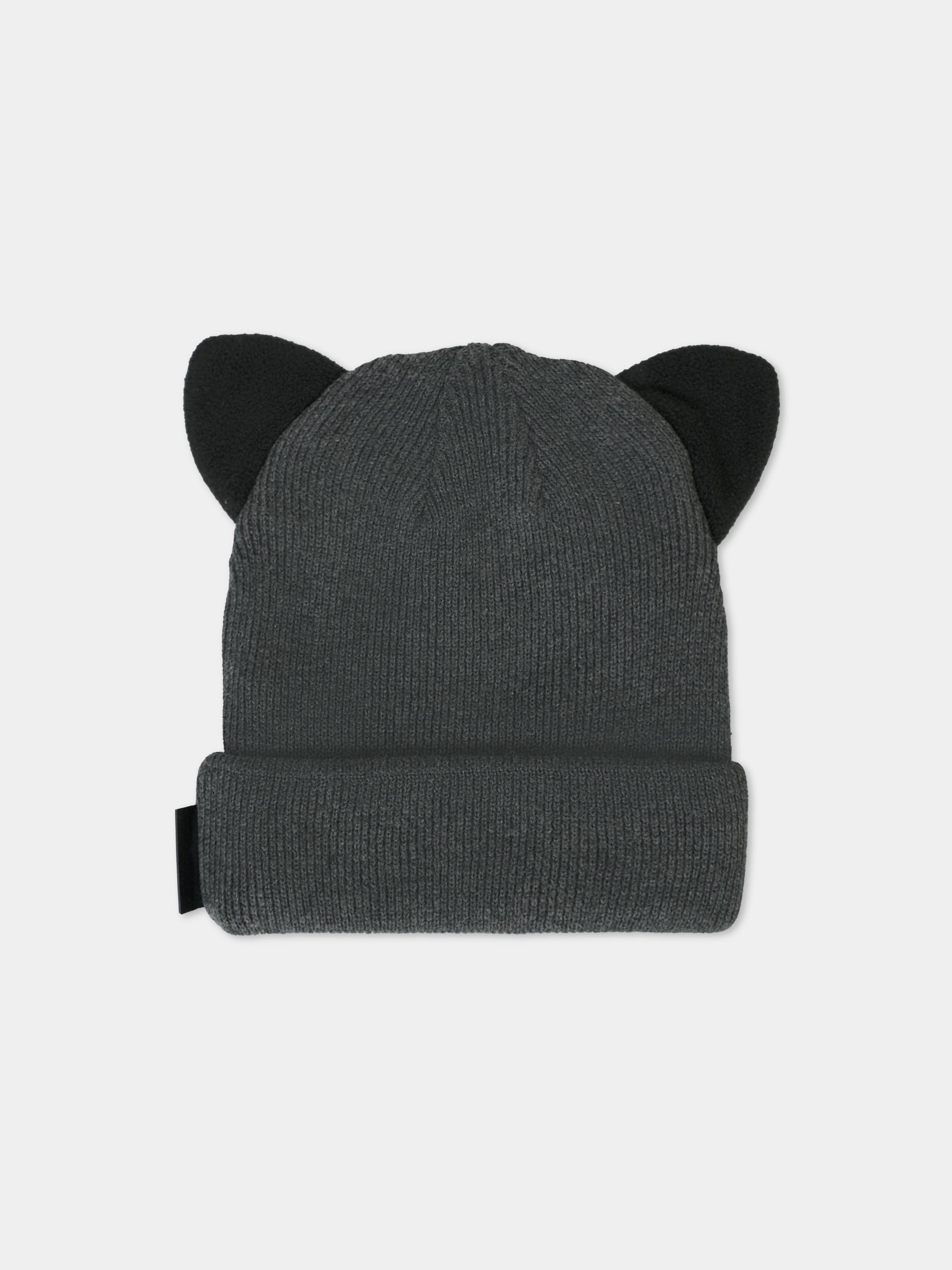 Berretto grigio per bambina con logo,Karl Lagerfeld Kids,Z31007 A82