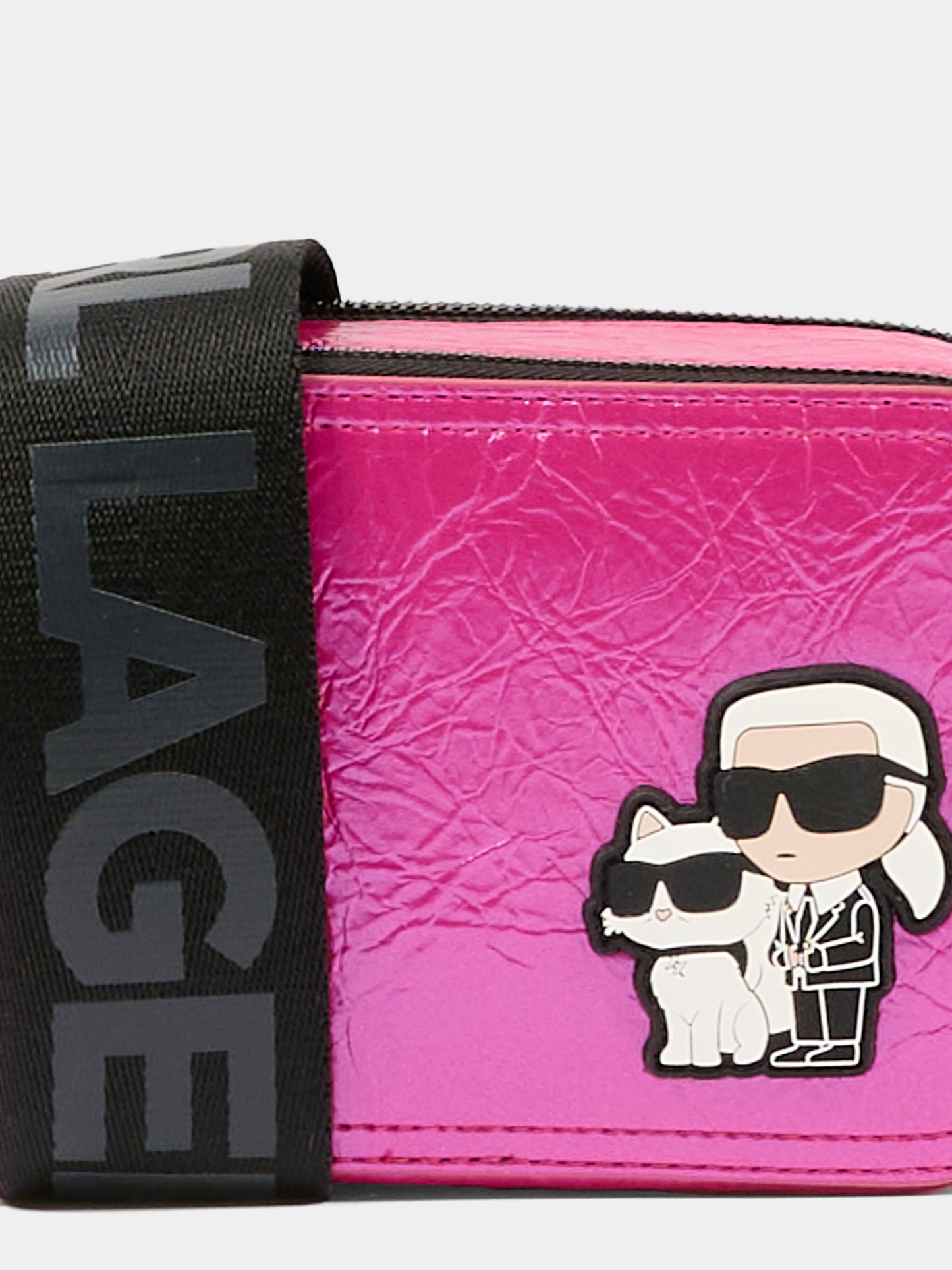 Borsa rosa per bambina con Choupette e Karl Lagerfeld,Karl Lagerfeld Kids,Z31019 469