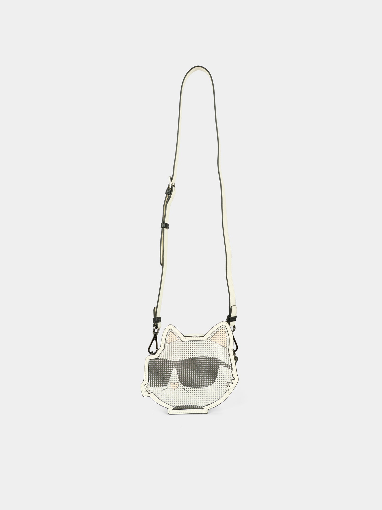Borsa bianca per bambina con Choupette,Karl Lagerfeld Kids,Z31021 10P