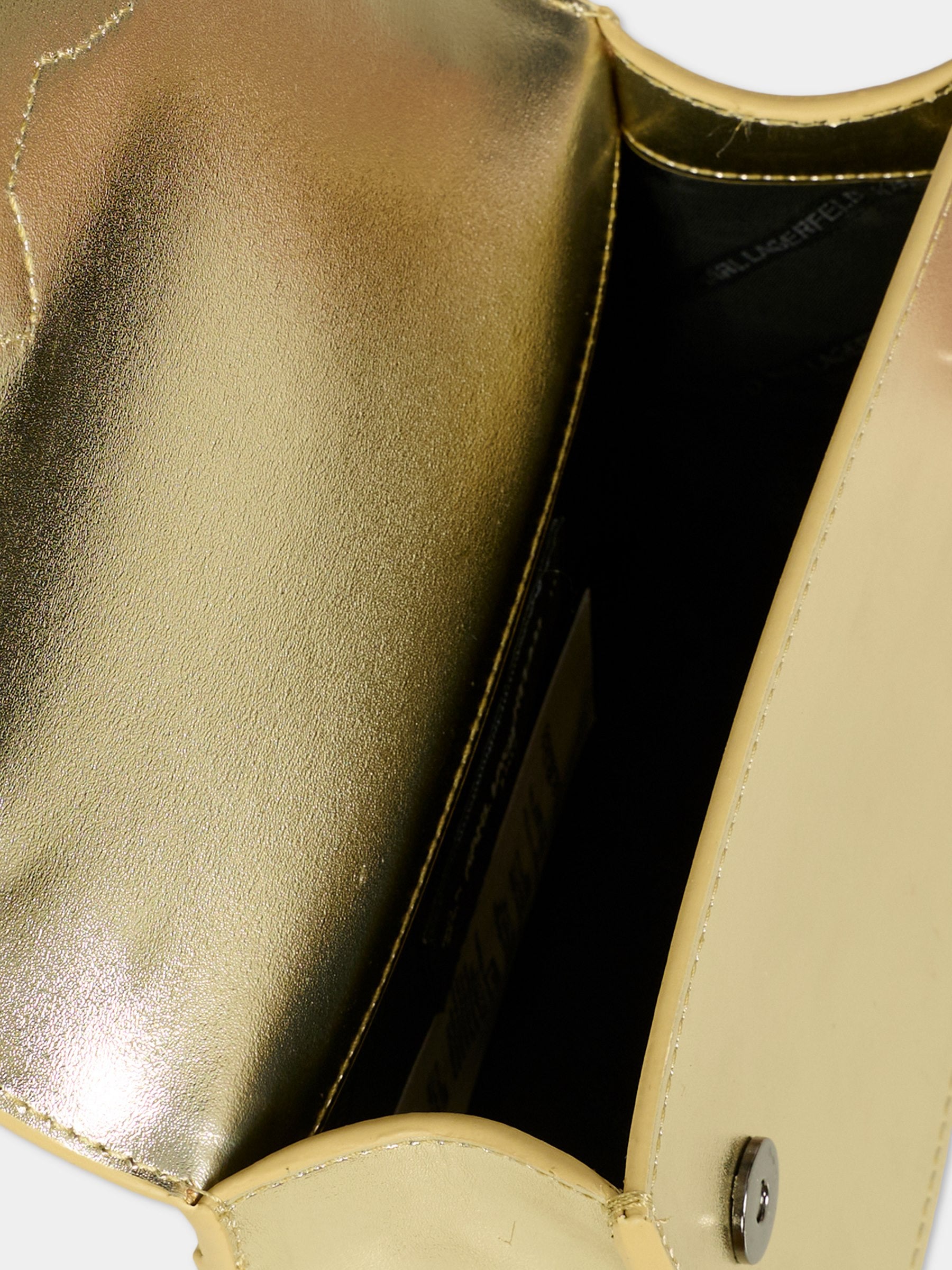 Borsa oro per bambina con Choupette,Karl Lagerfeld Kids,Z31025 576