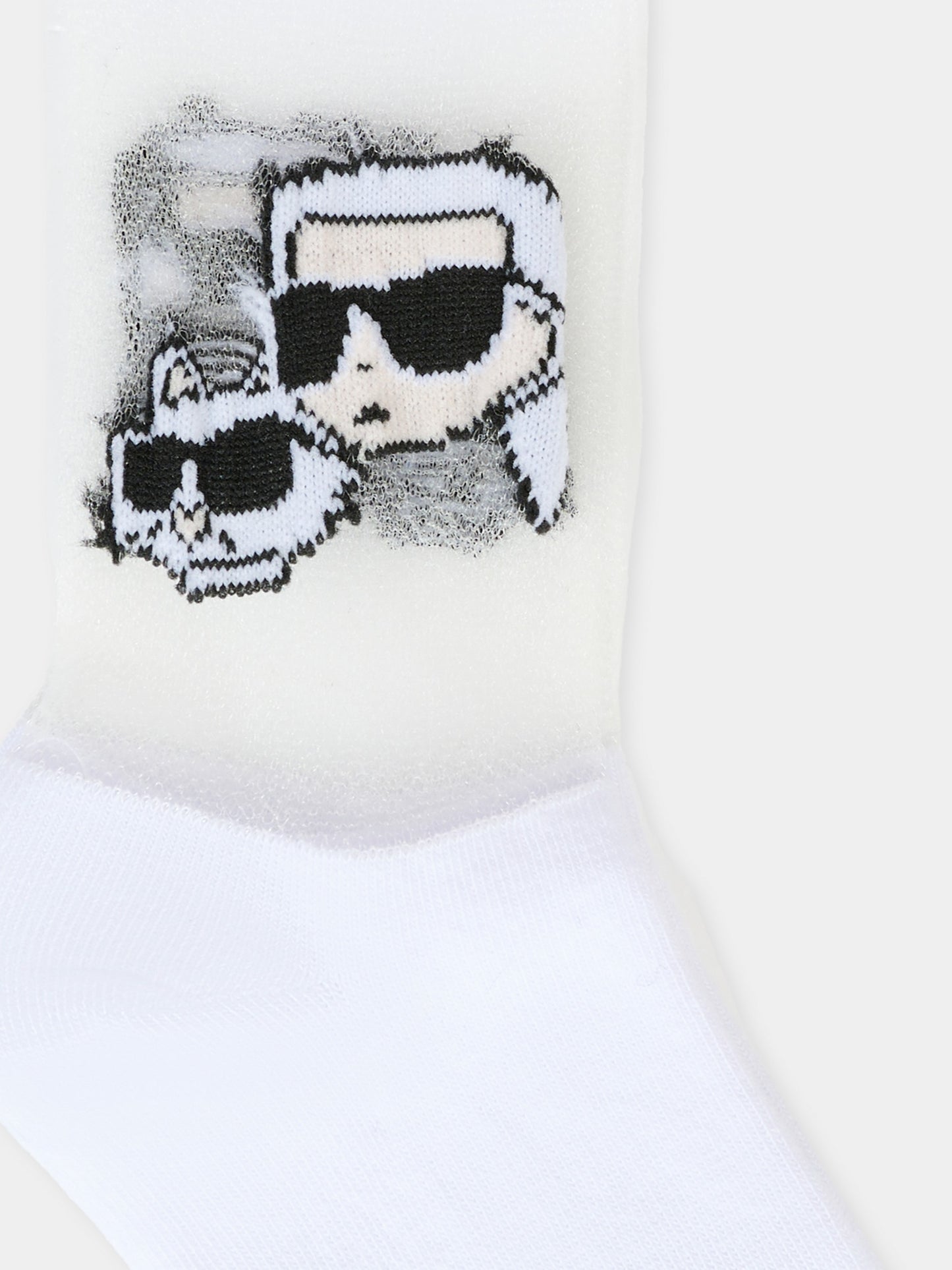 Calze bianche per bambina con Choupette e Karl,Karl Lagerfeld Kids,Z31042 10P