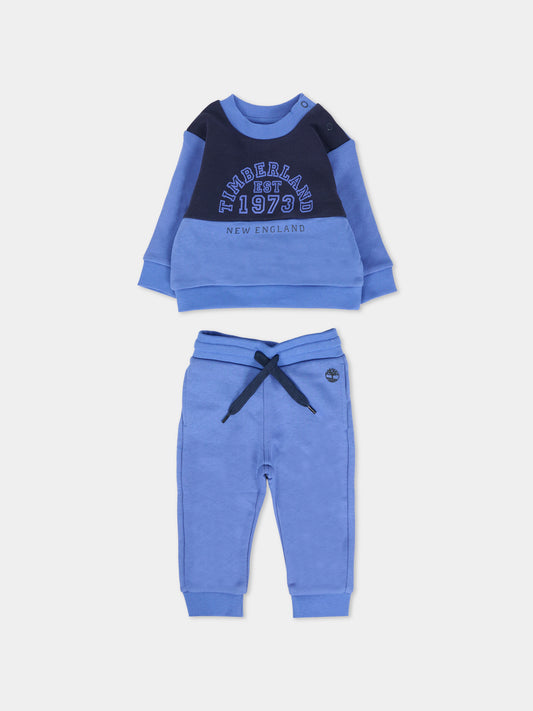 Completo blu per neonato con logo,Timberland,T60610 882