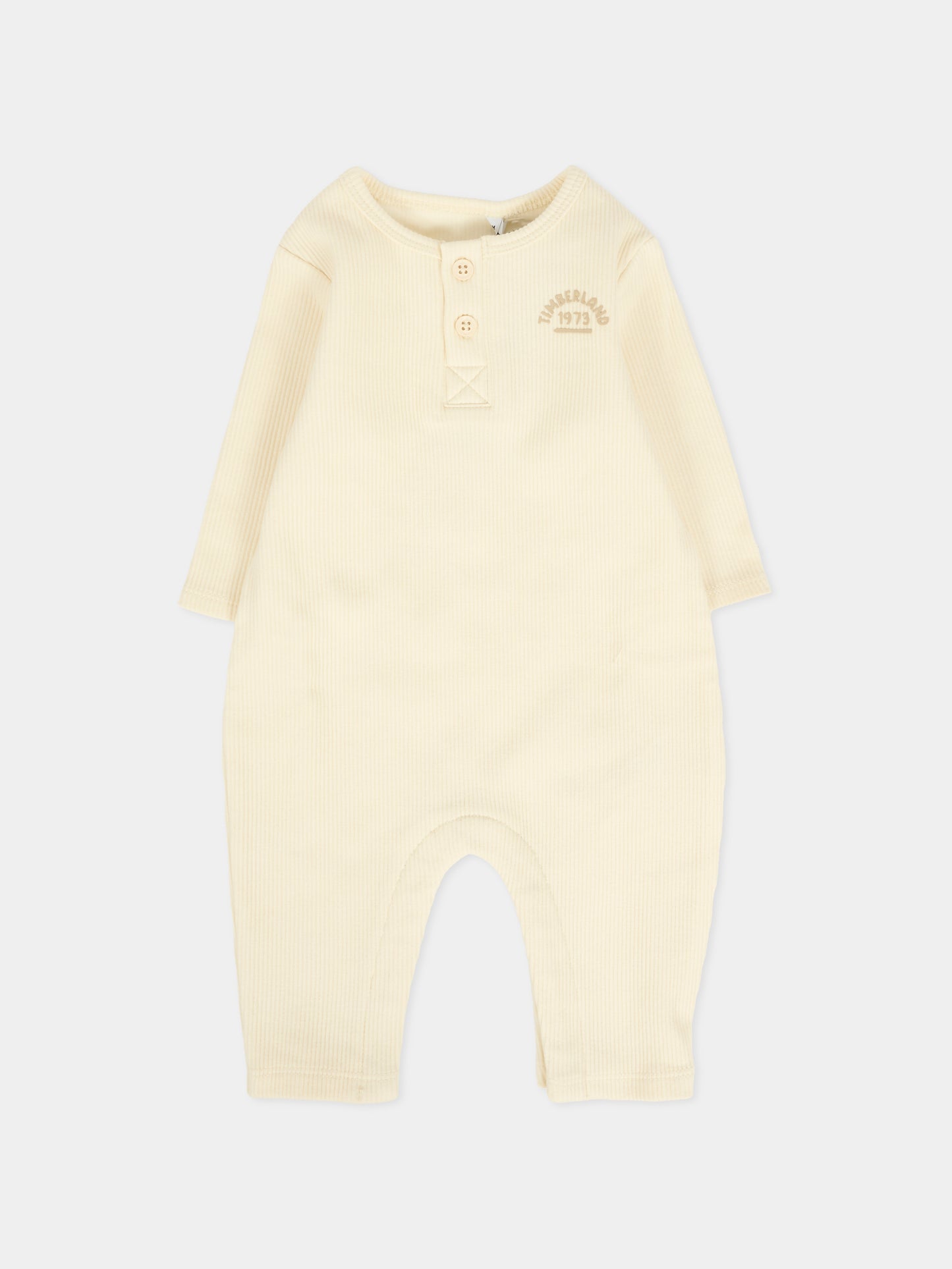 Set tutine avorio per neonato con logo,Timberland,T60624 127