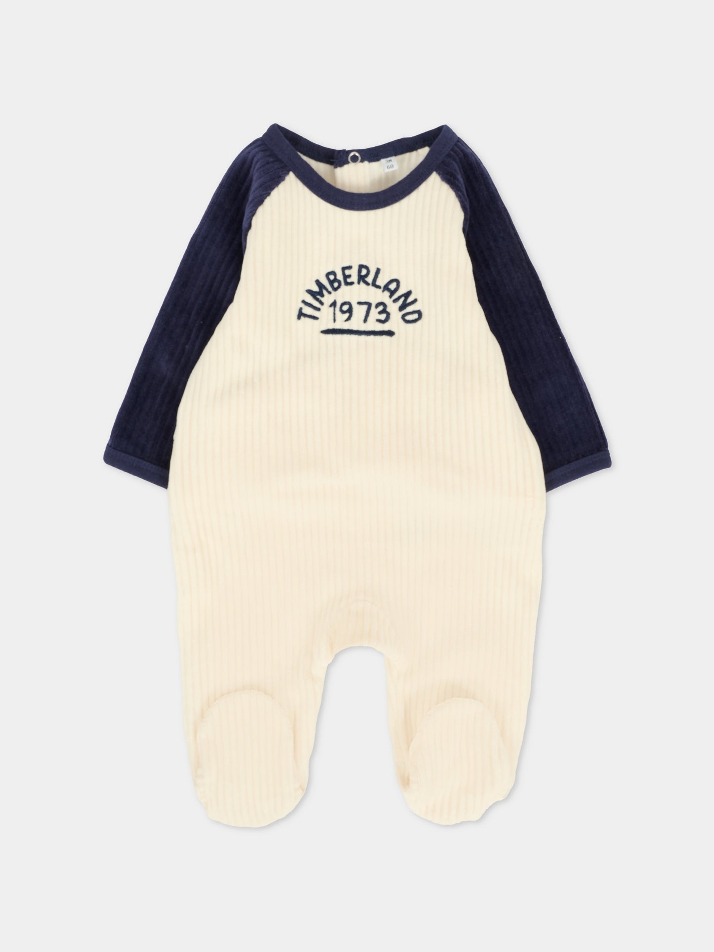 Set tutine avorio per neonato con stampa animali,Timberland,T60630 127