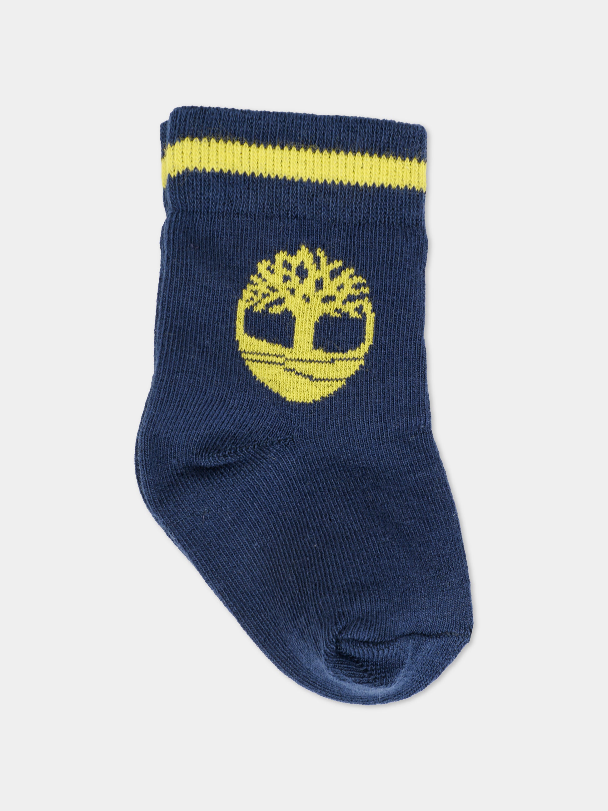 Set calze multicolor per neonato con logo,Timberland,T60735 85T