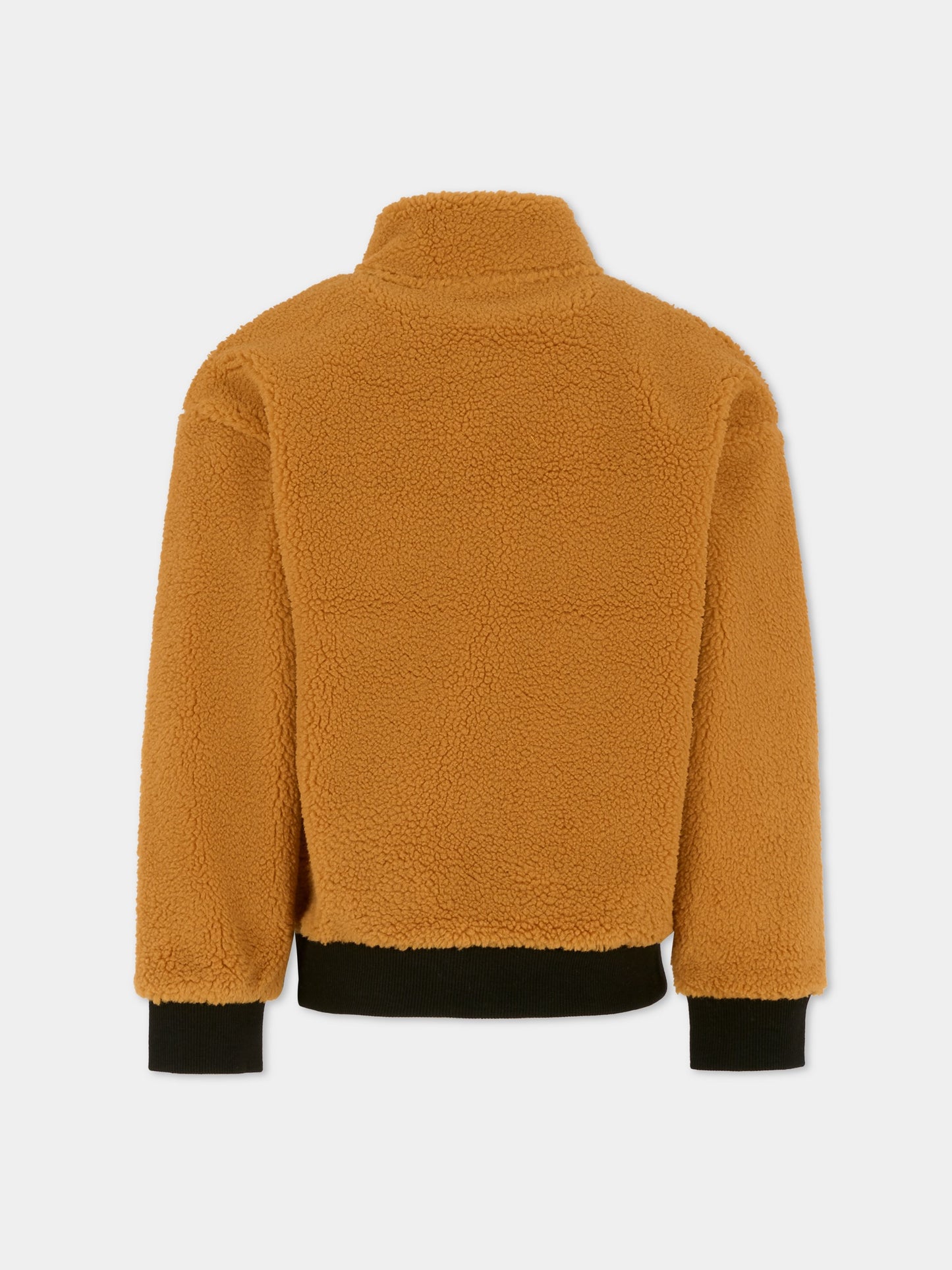 Ecopelliccia giallo ocra per bambino con logo,Timberland,T60757 589