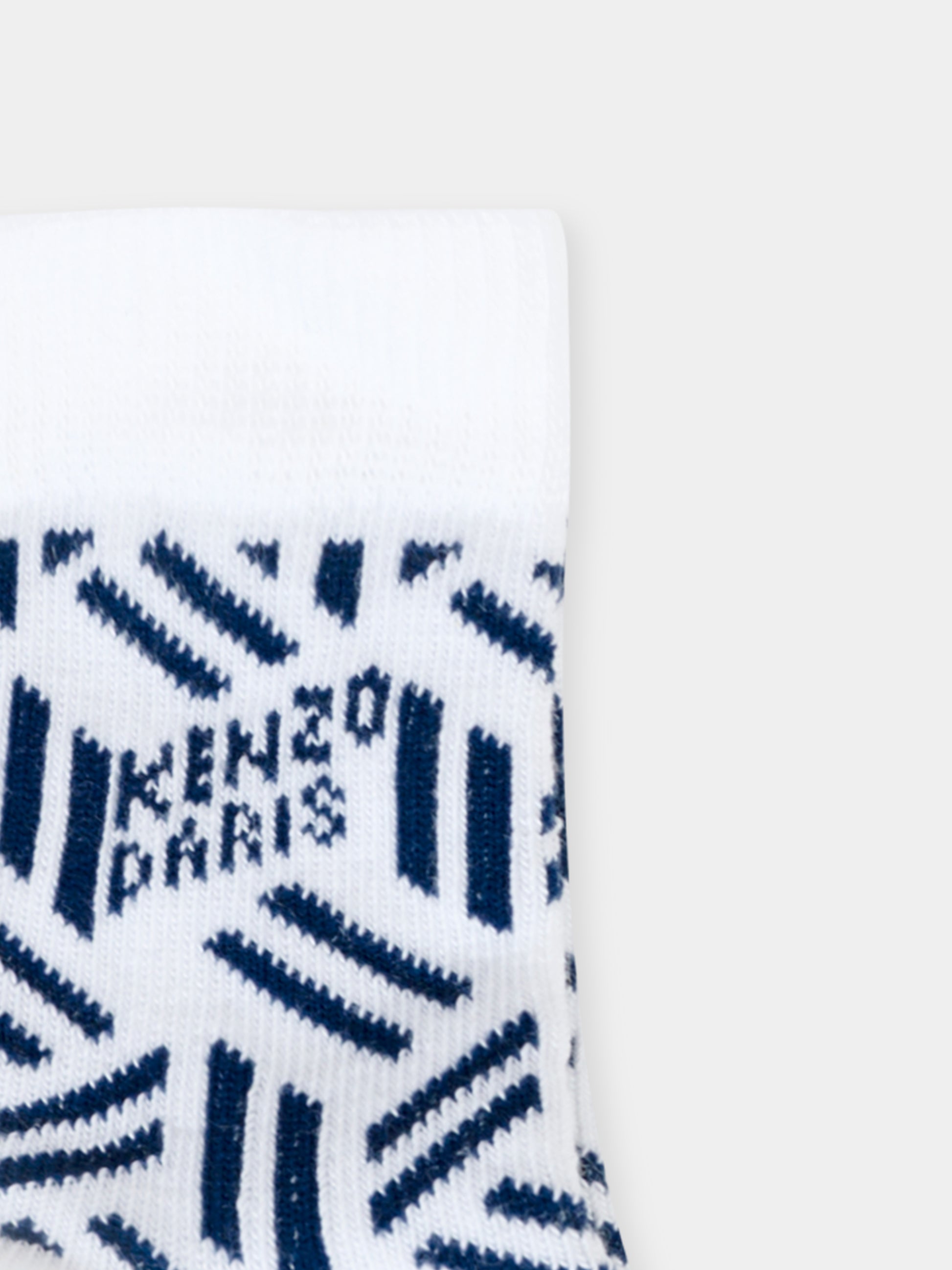 Set calzini bianco per neonato con logo,Kenzo Kids,K61209 117
