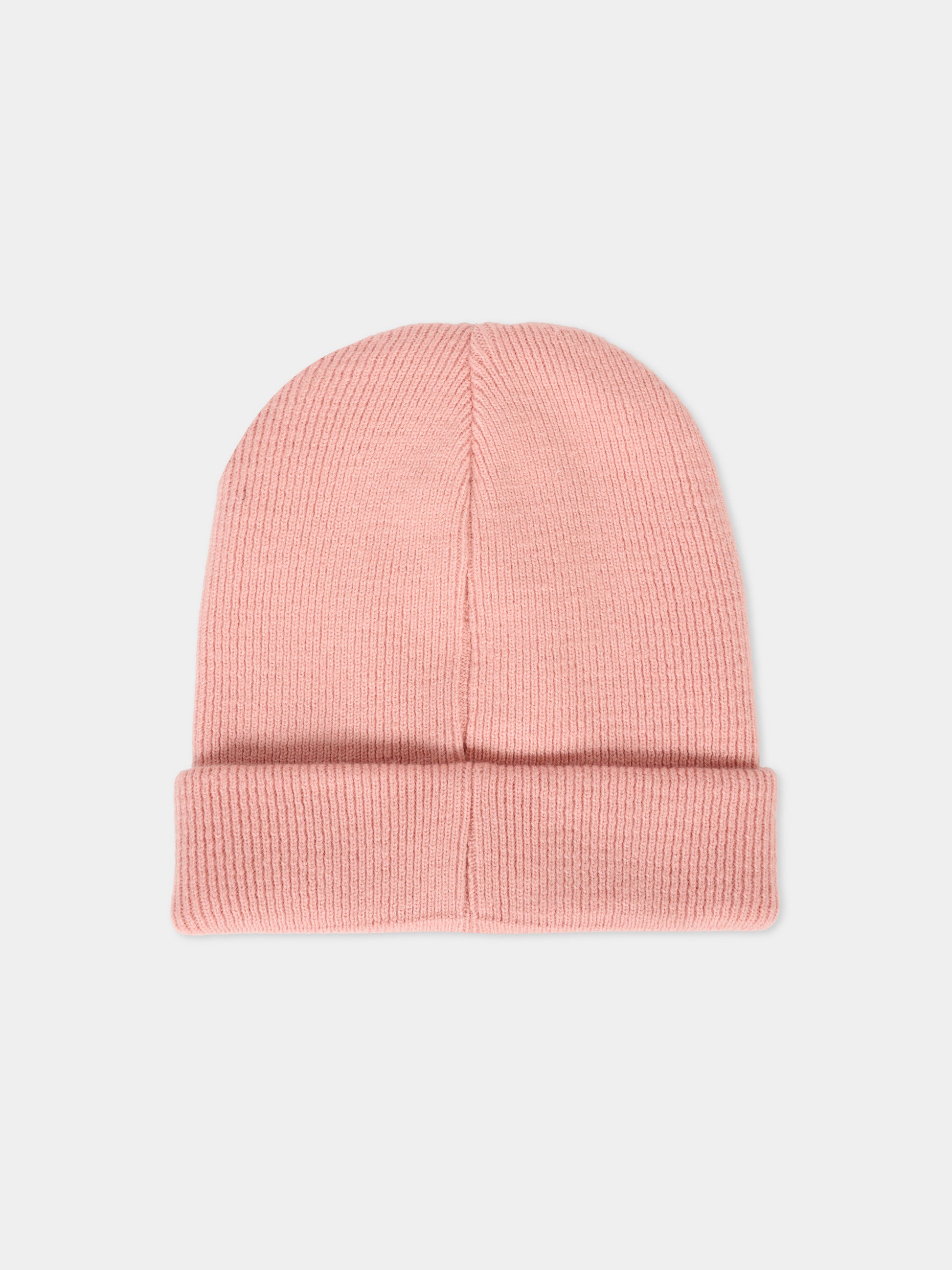 Berretto rosa per bambina con Lucky Tiger,Kenzo Kids,K61216 47H