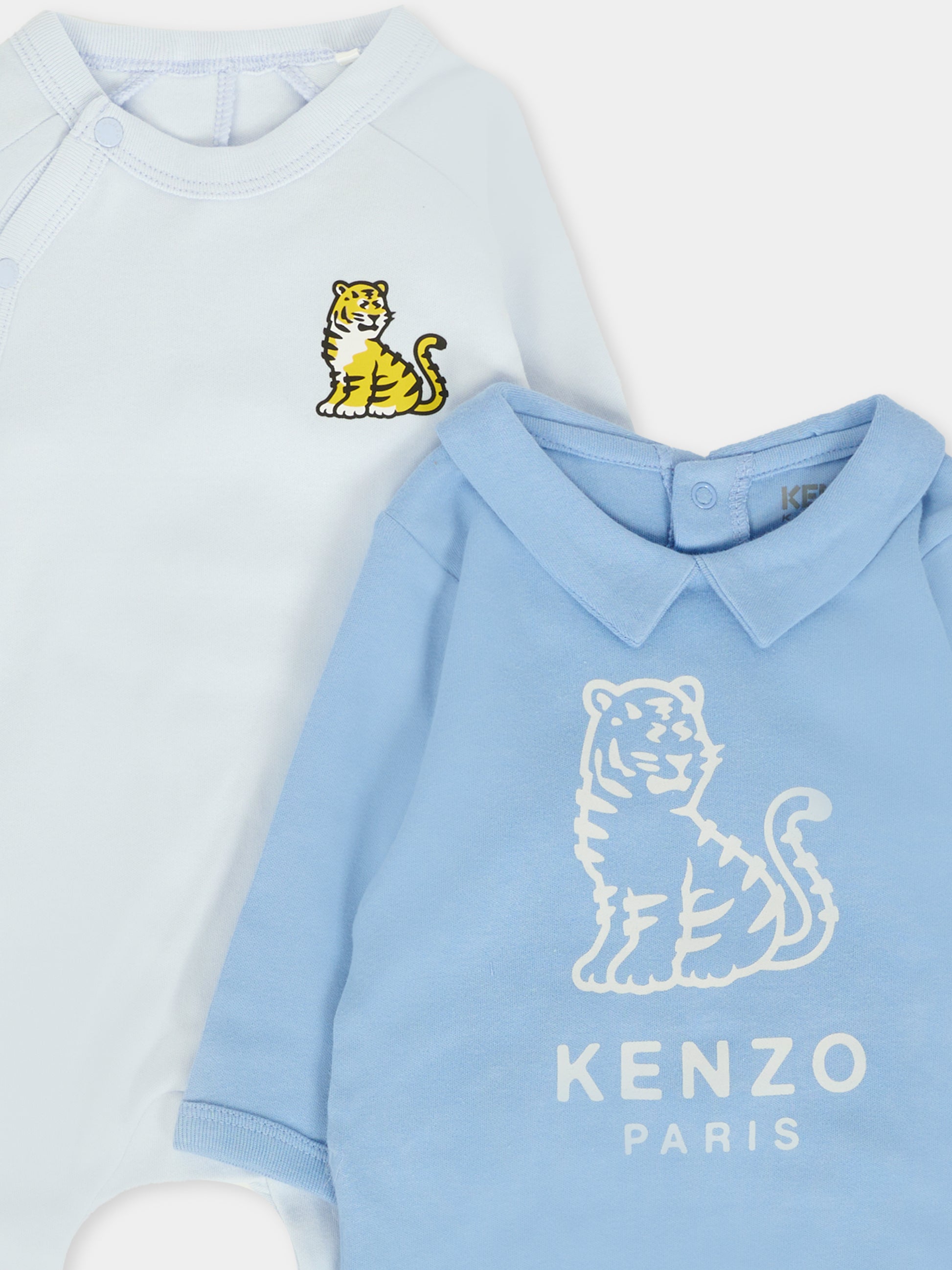 Set tutina azzurro per neonato con Kotora,Kenzo Kids,K61253 771