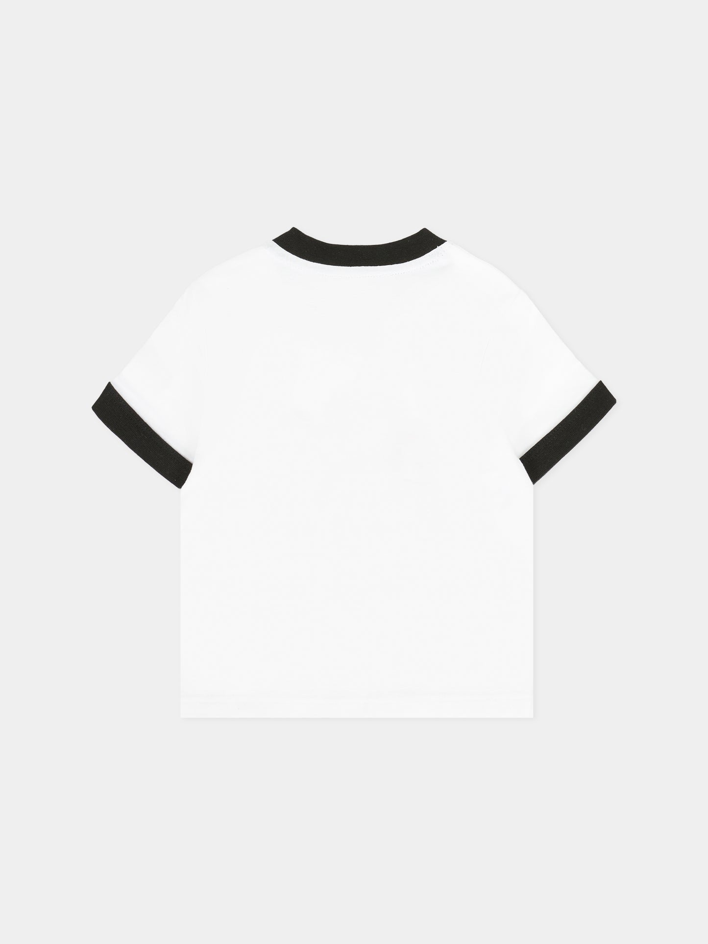 Set t-shirt bianco per neonato con tigre,Kenzo Kids,K61298 N50