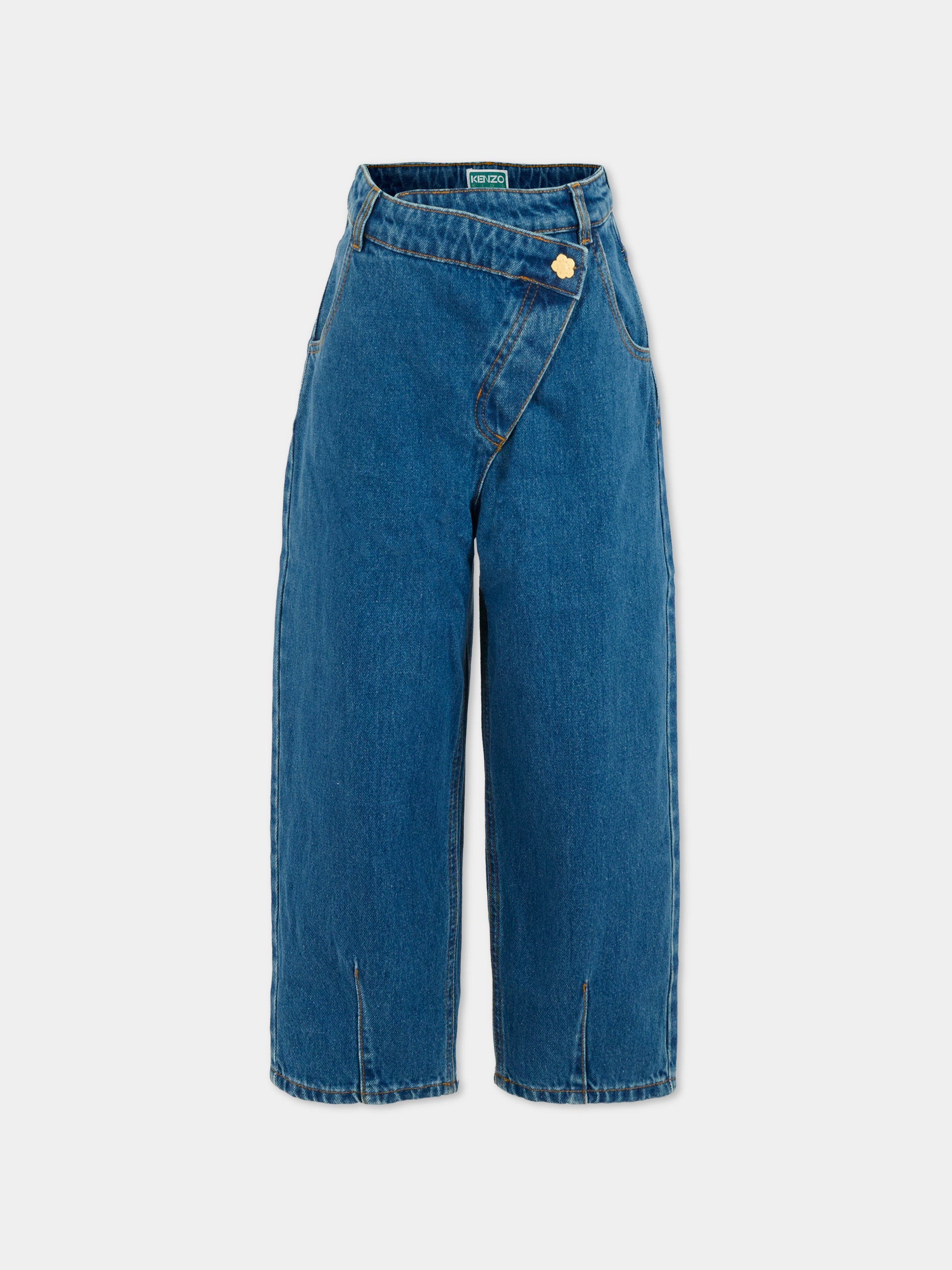 Jeans denim per bambina,Kenzo Kids,K61325 Z27