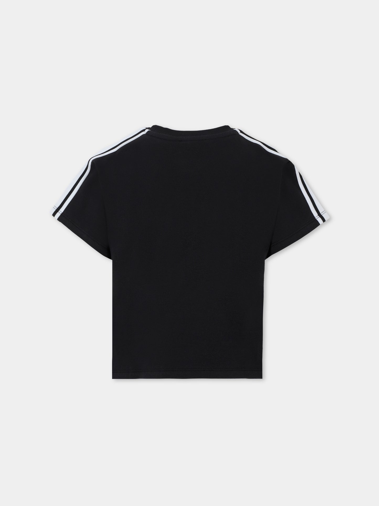 T-shirt nera per bambini con Lucky Tiger,Kenzo Kids,K61486 095