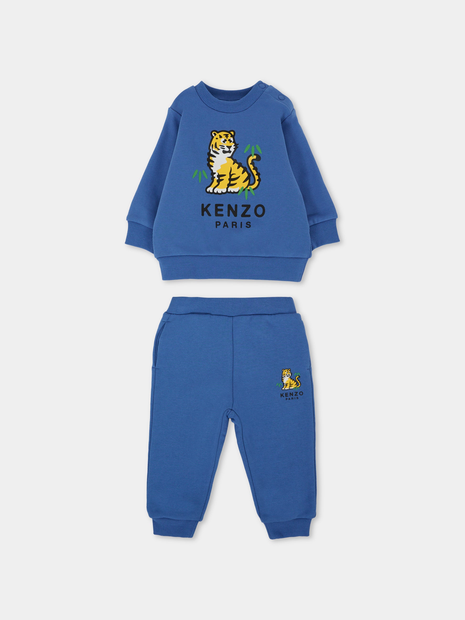 Completo blu per neonato con Kotora,Kenzo Kids,K61502 780
