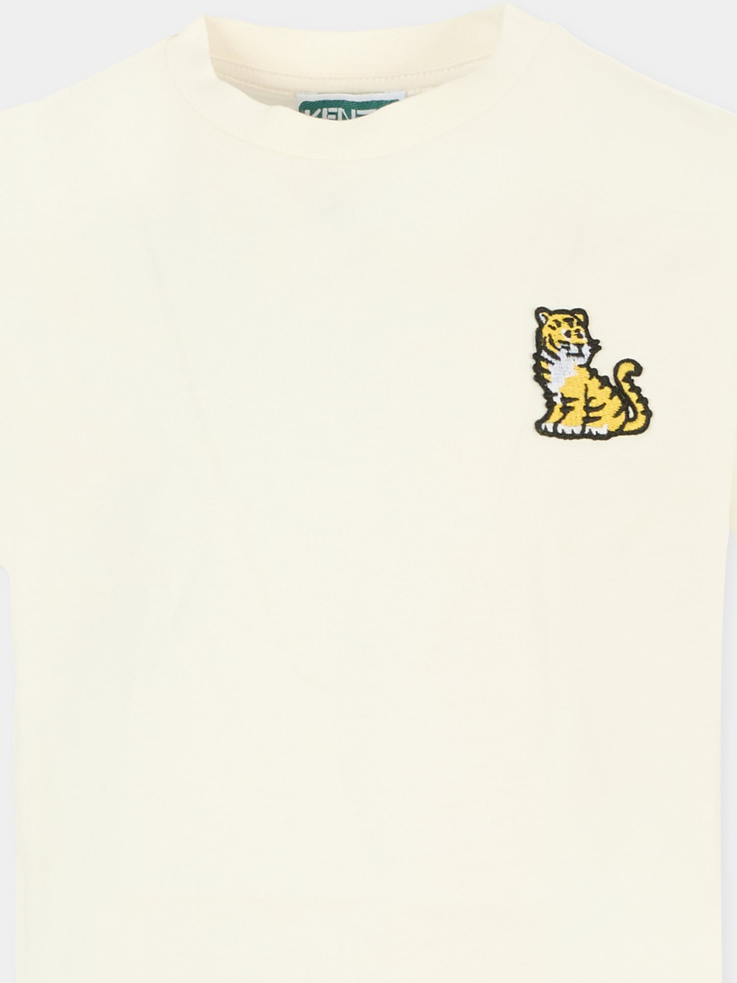 T-shirt avorio per bambini con Kotora,Kenzo Kids,K61506 117