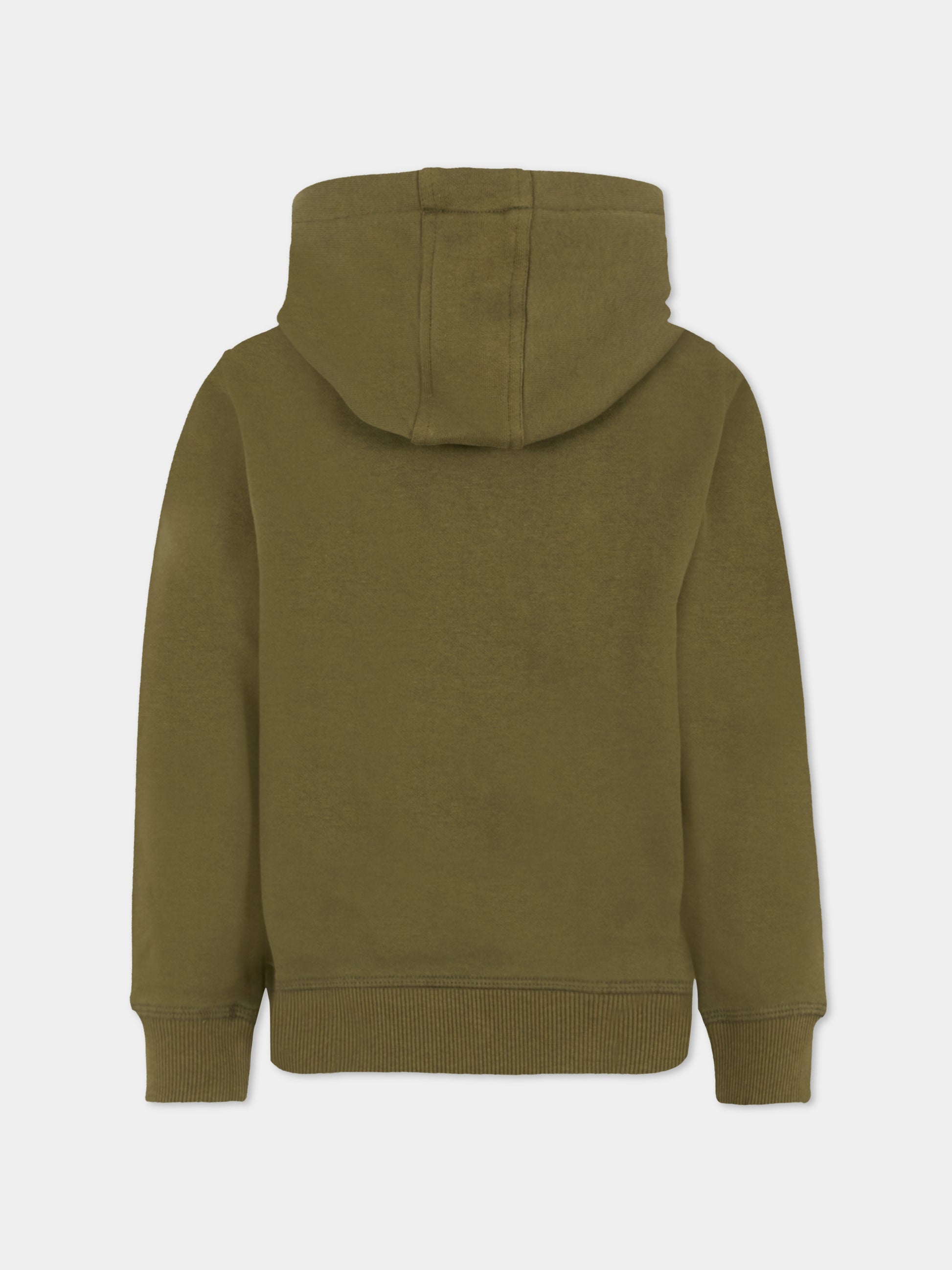 Felpa verde per bambino con logo,Hugo,G00446 65F