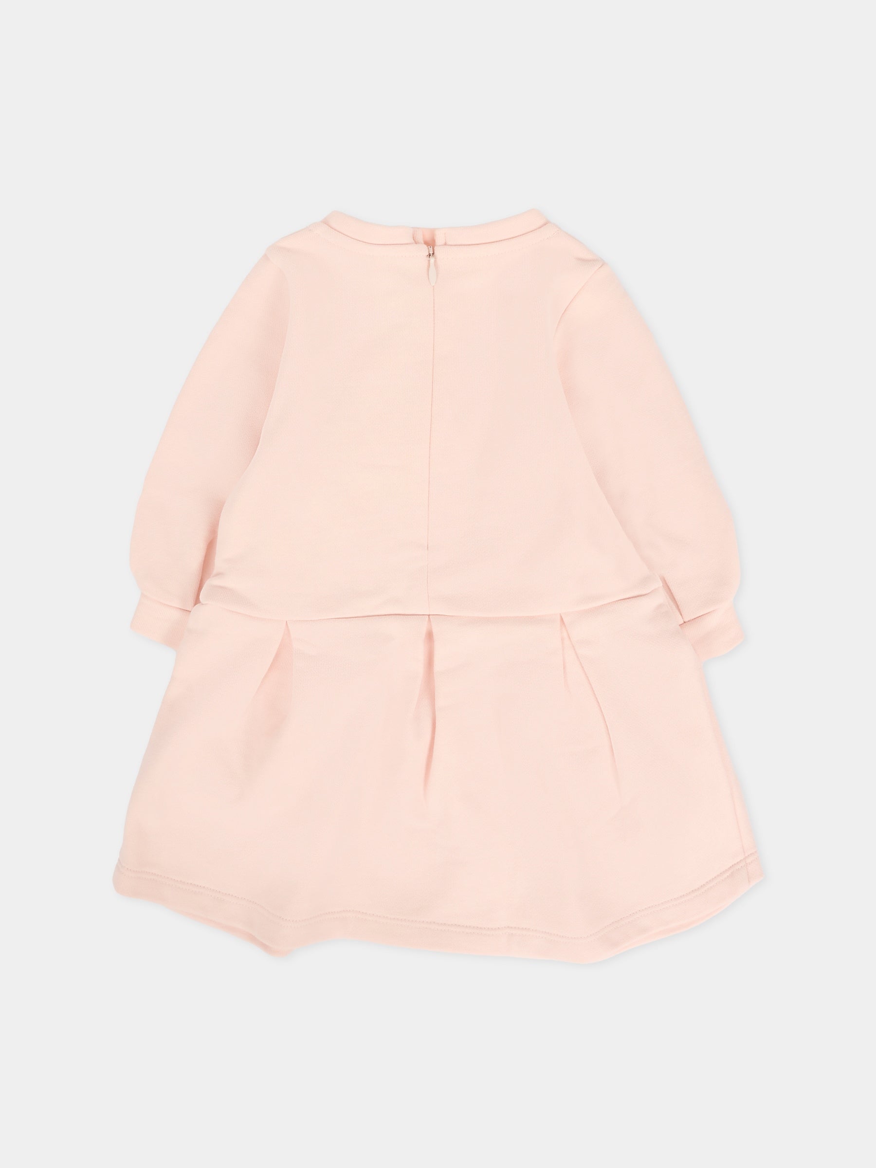 Vestito rosa per neonata con logo,Chloé Kids,C20709 46J