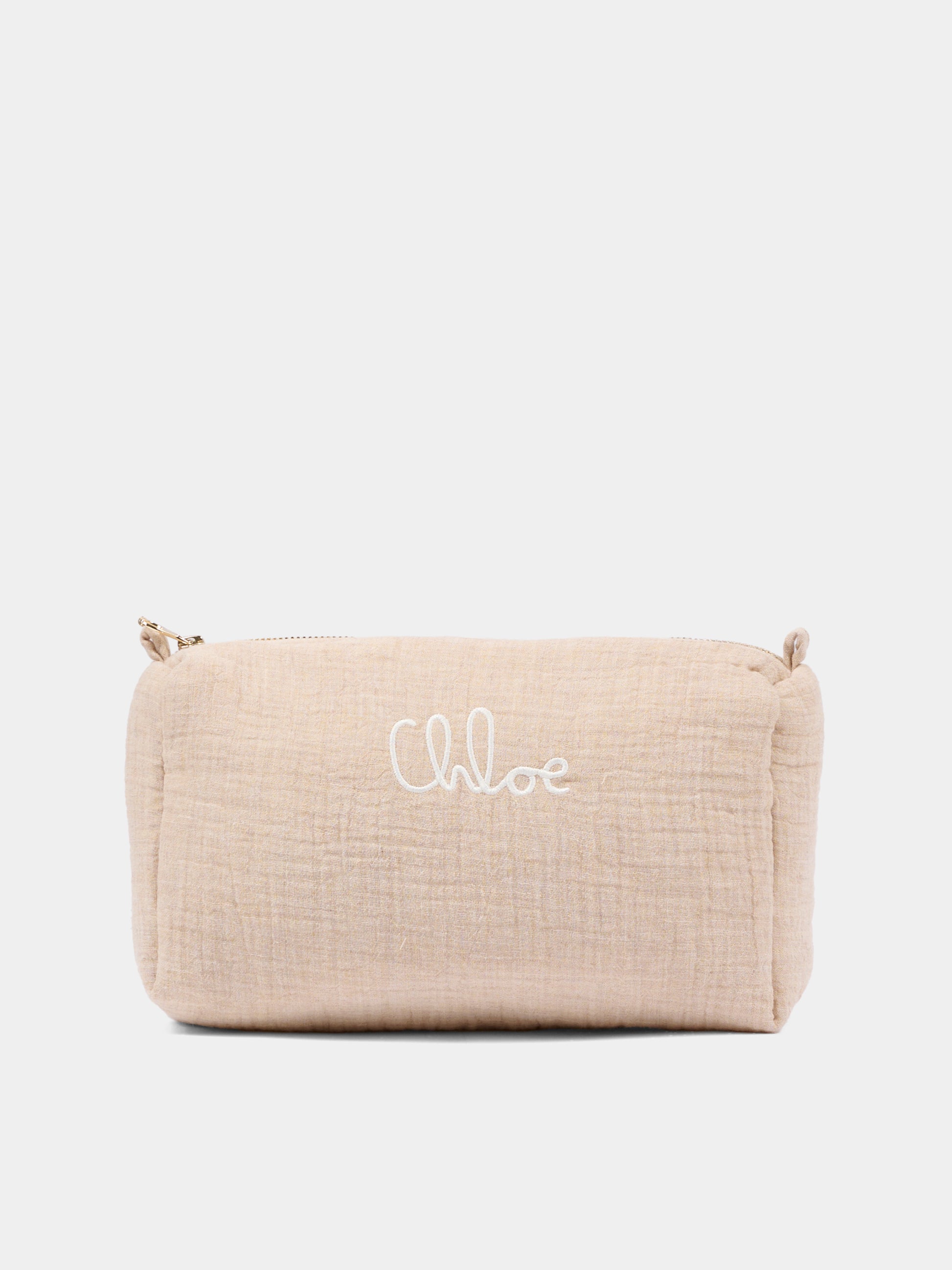 Set accessori rosa per neonata con logo,Chloé Kids,C20767 Z41