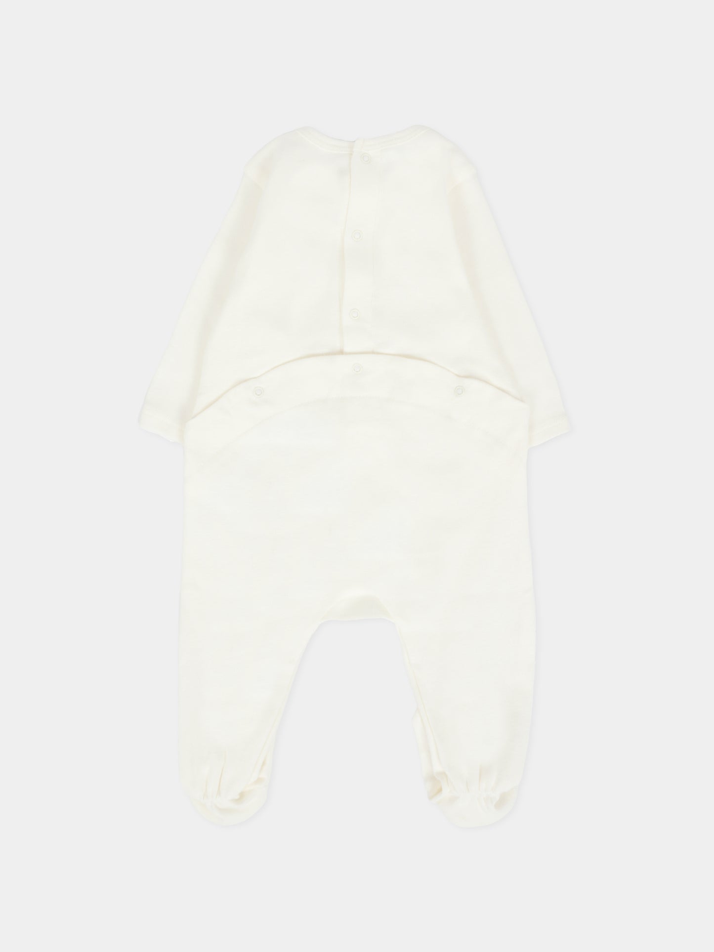 Set tutine bianco per neonata con logo,Chloé Kids,C20775 N02