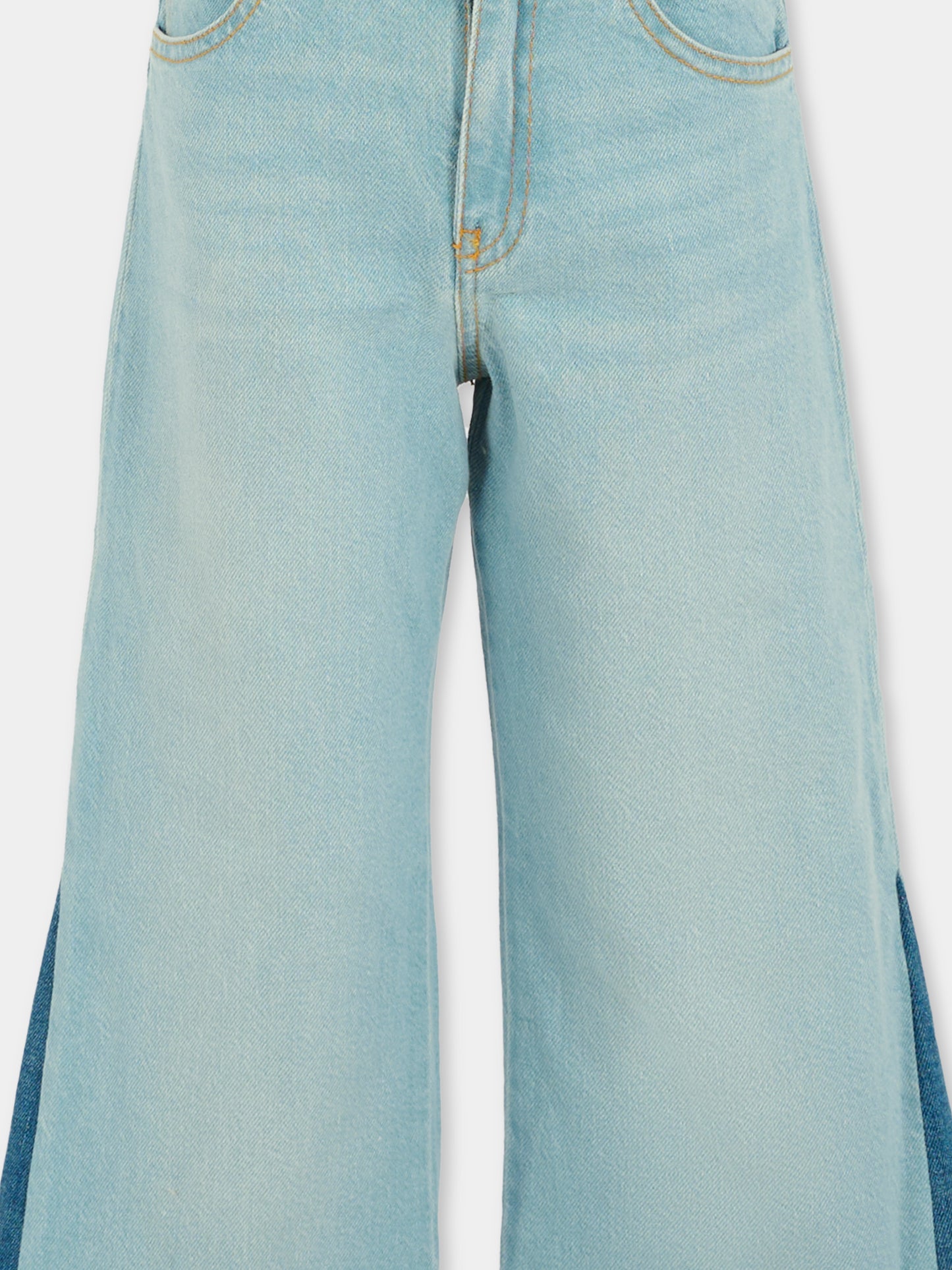 Jeans denim per bambina con logo,Chloé Kids,C20638 Z10