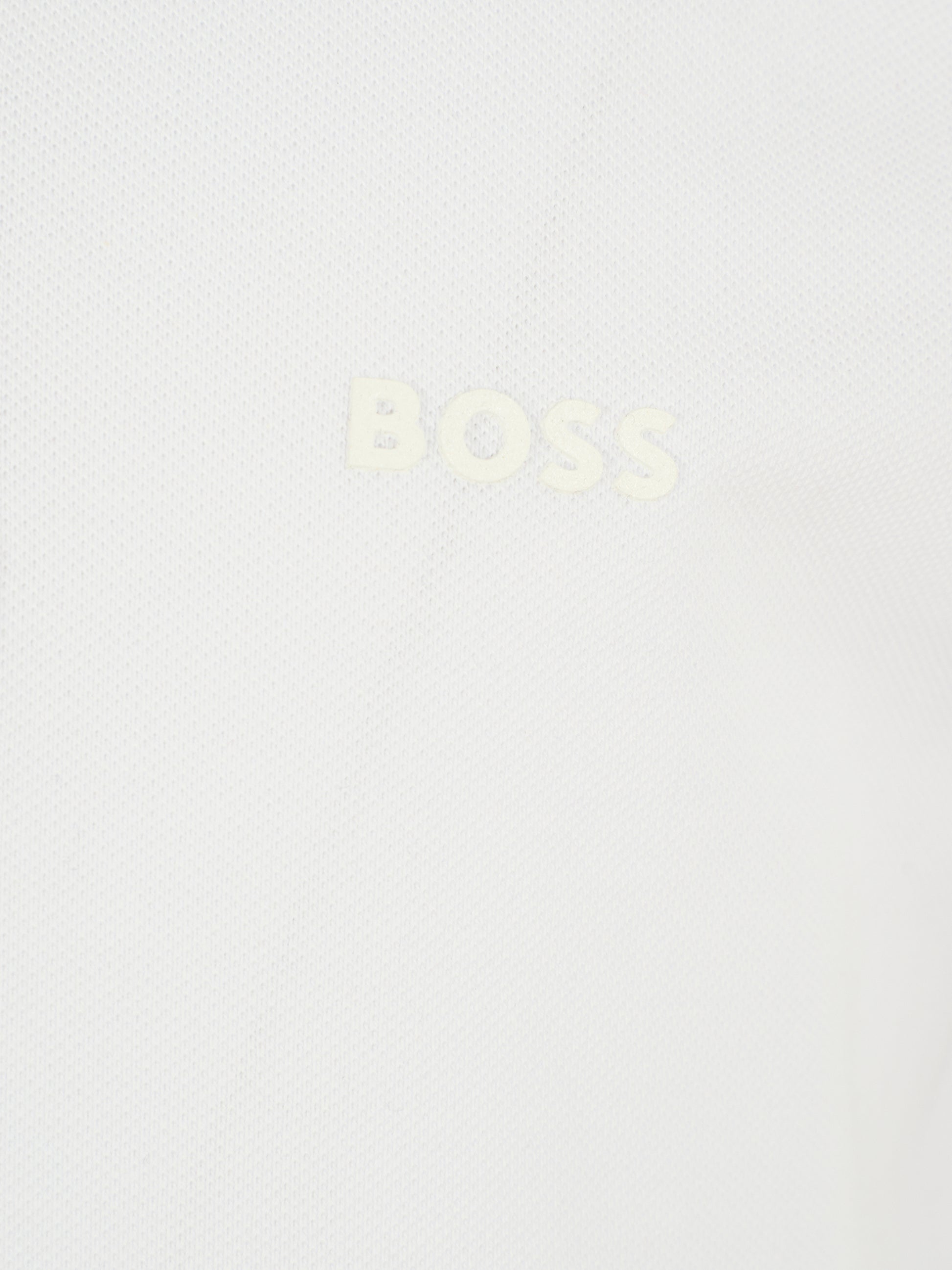 Polo bianca per bambino con logo,Boss,J52332 10P