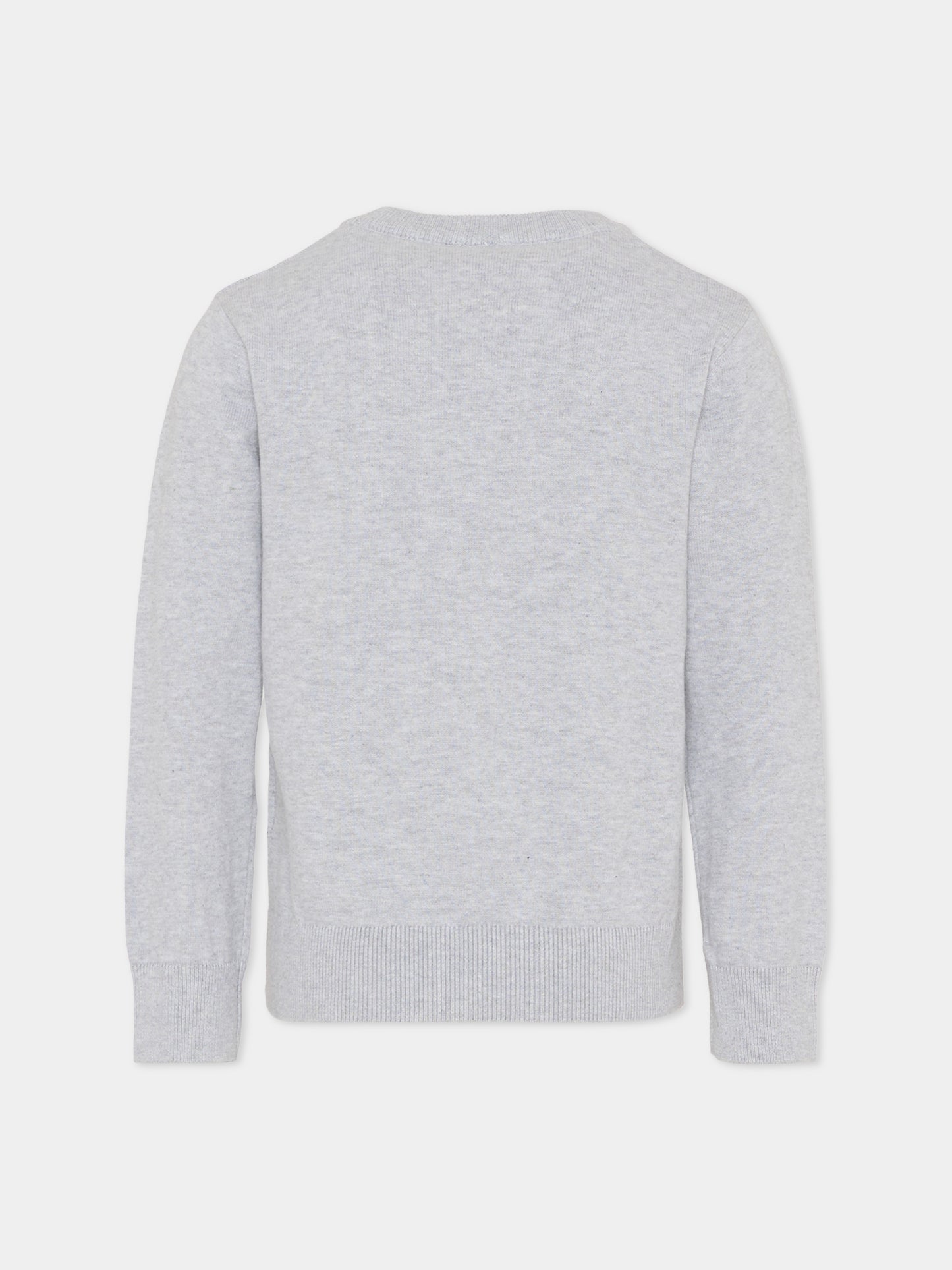 Maglione grigio per bambino con logo,Boss,J52338 A32