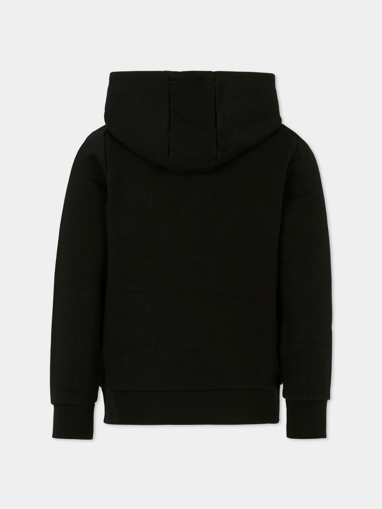 Felpa nera per bambino con logo,Boss,J52355 09B