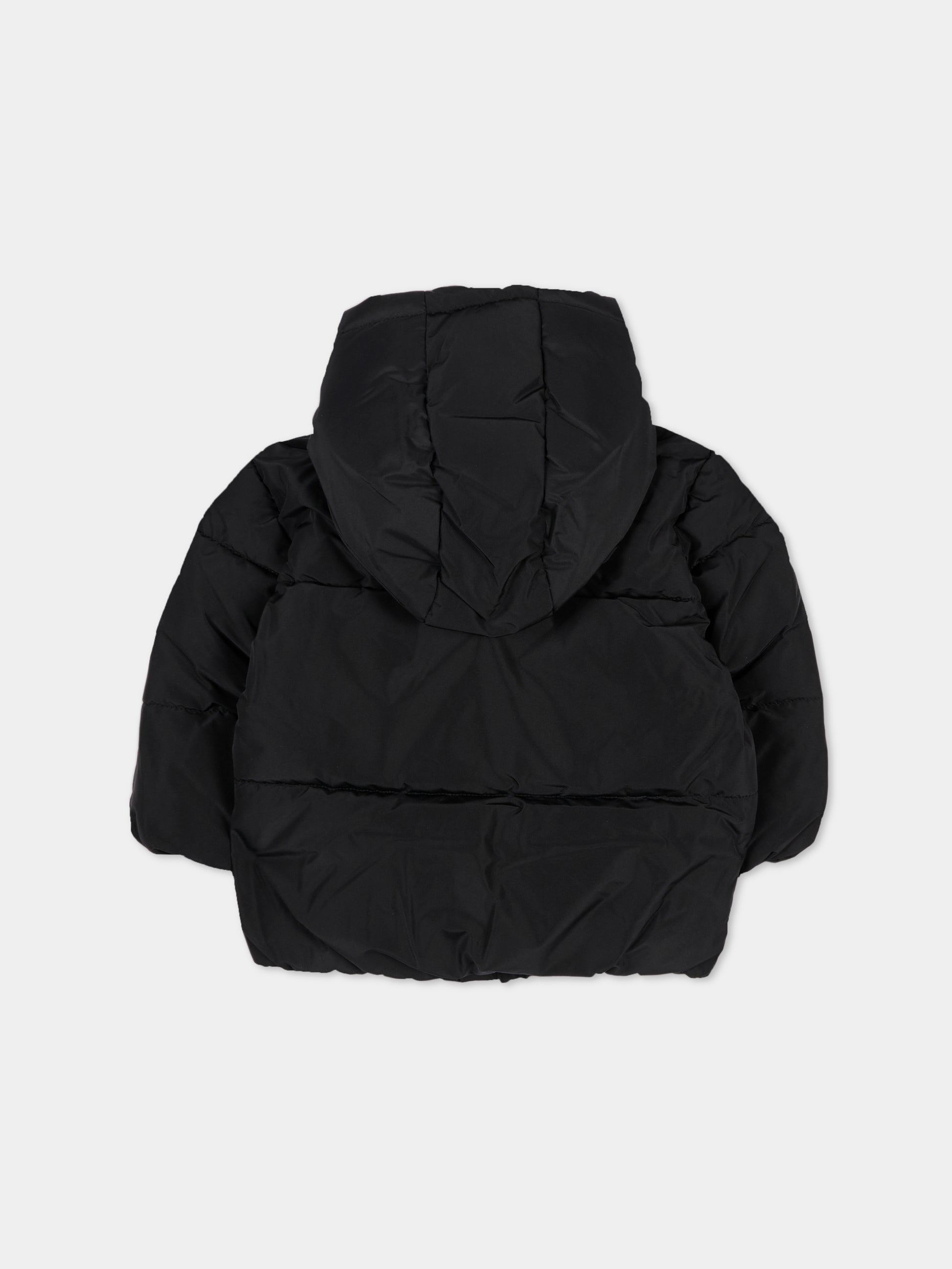 Piumino nero per neonato con logo,Boss,J52476 09B