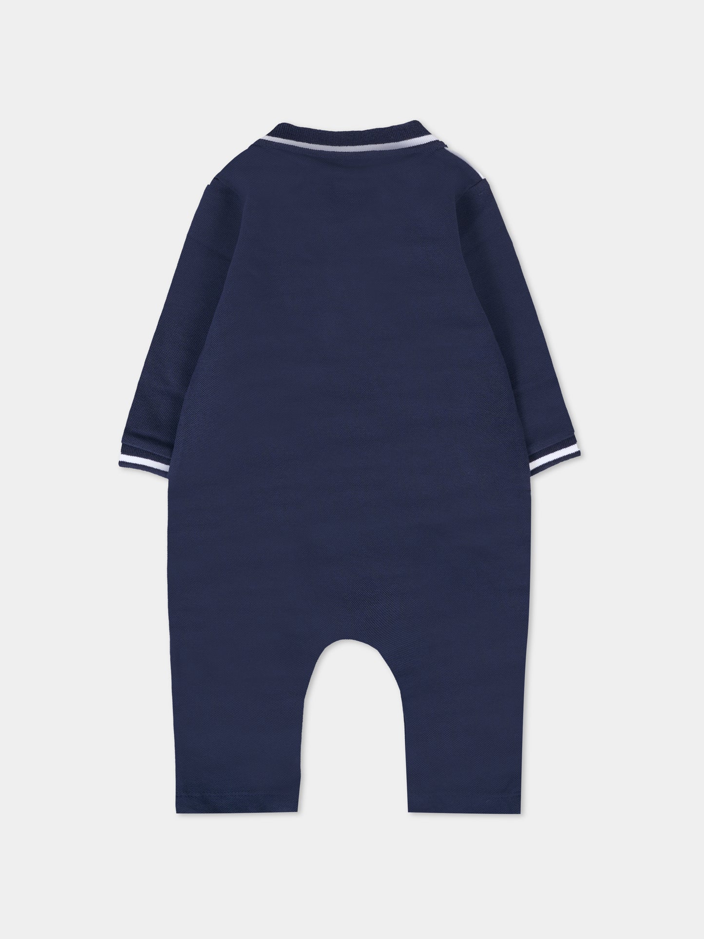 Tutina blu per neonato con logo,Boss,J52520 849