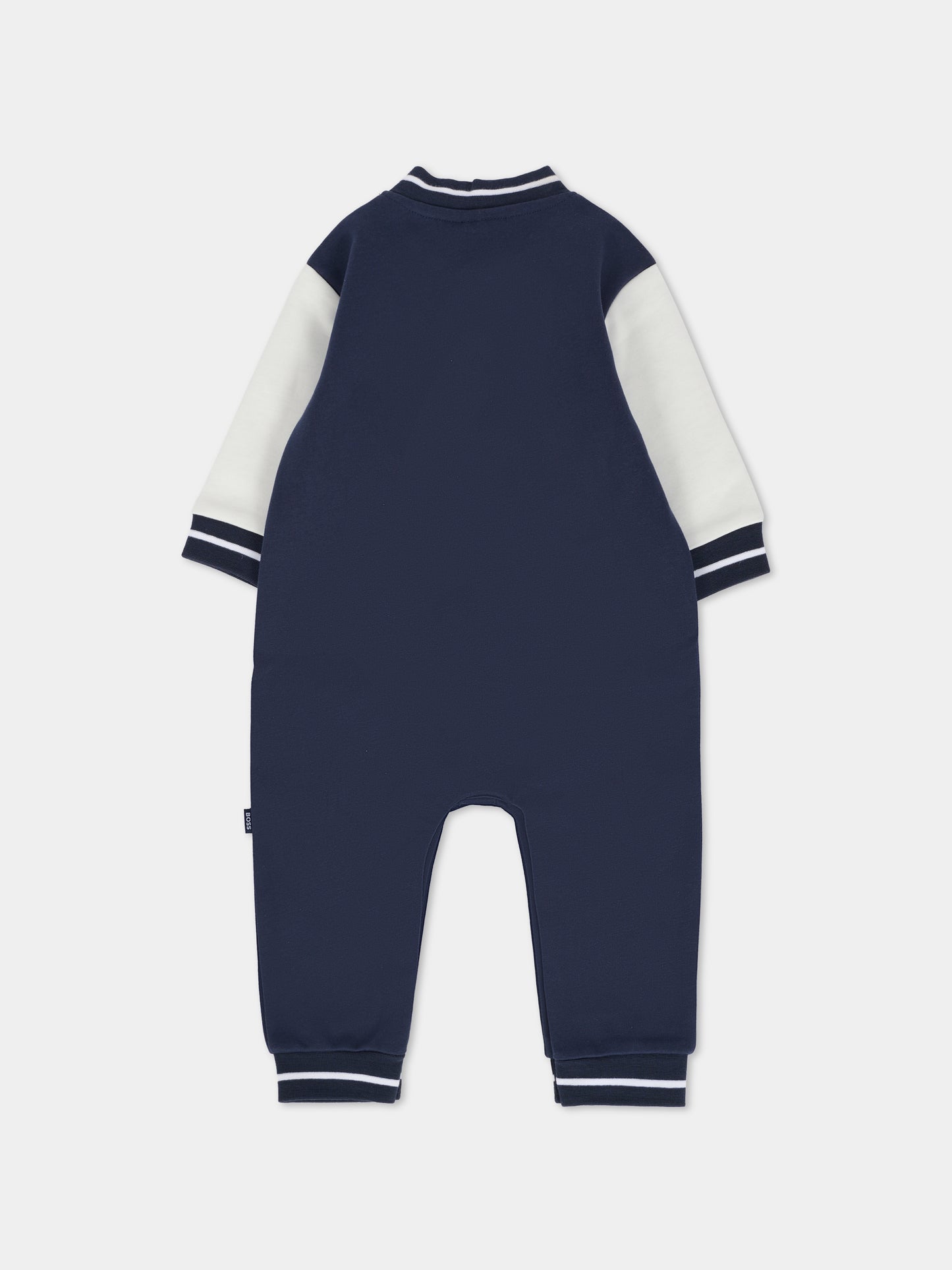 Tutina blu per neonato con logo,Boss,J52524 849