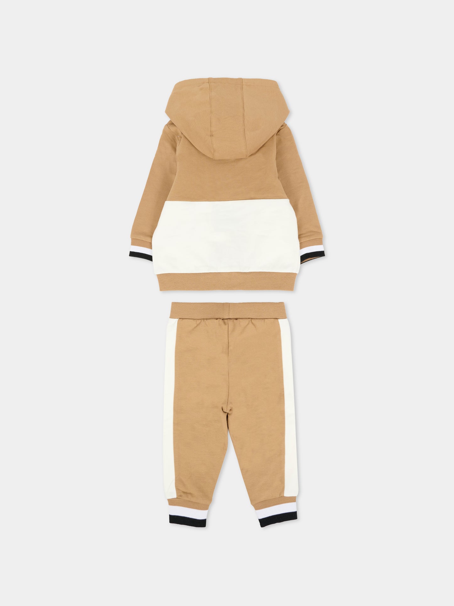 Completo beige per neonato con logo,Boss,J52533 269