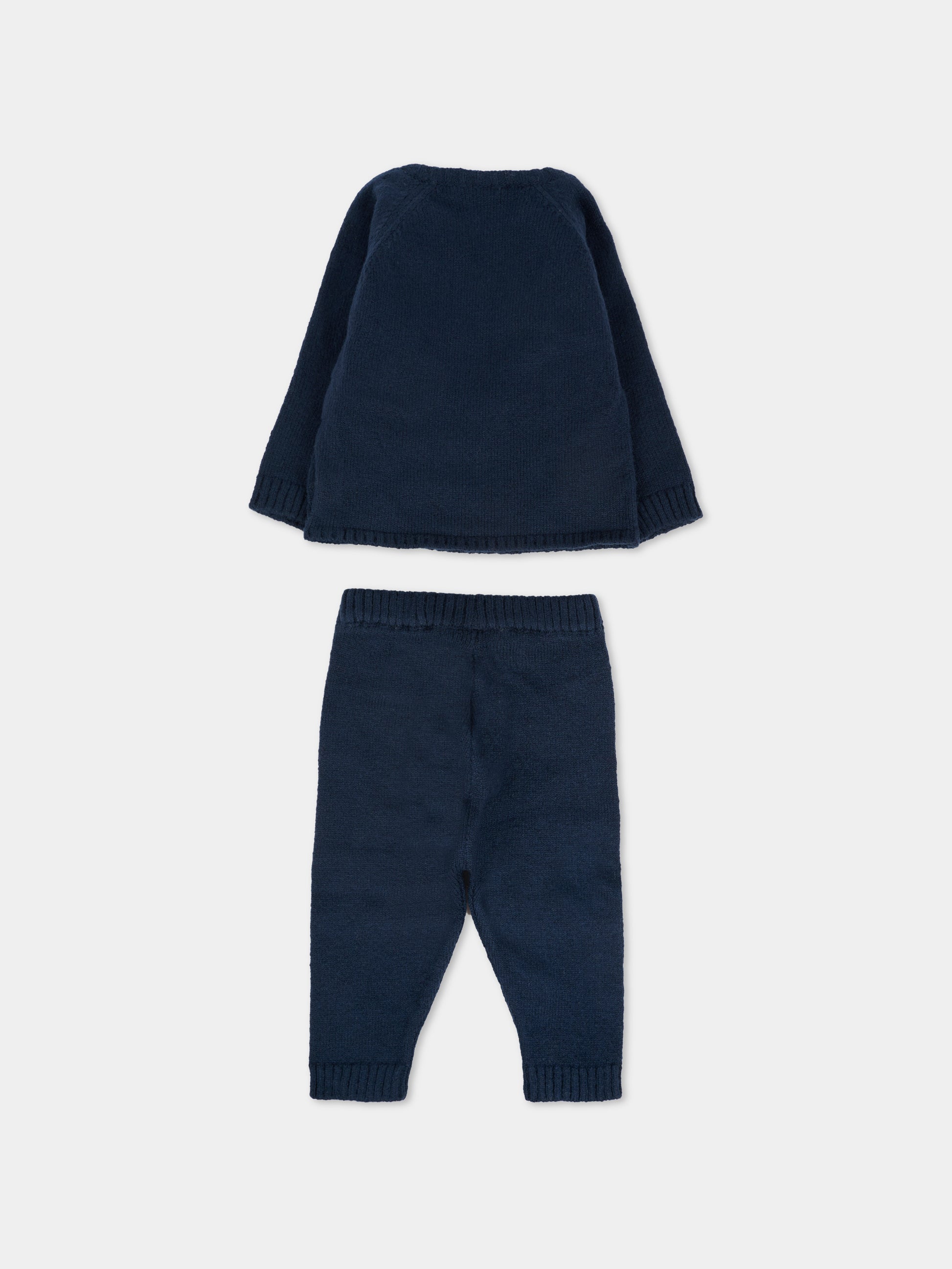 Completo blu per neonato con logo ricamato,Boss,J52538 849