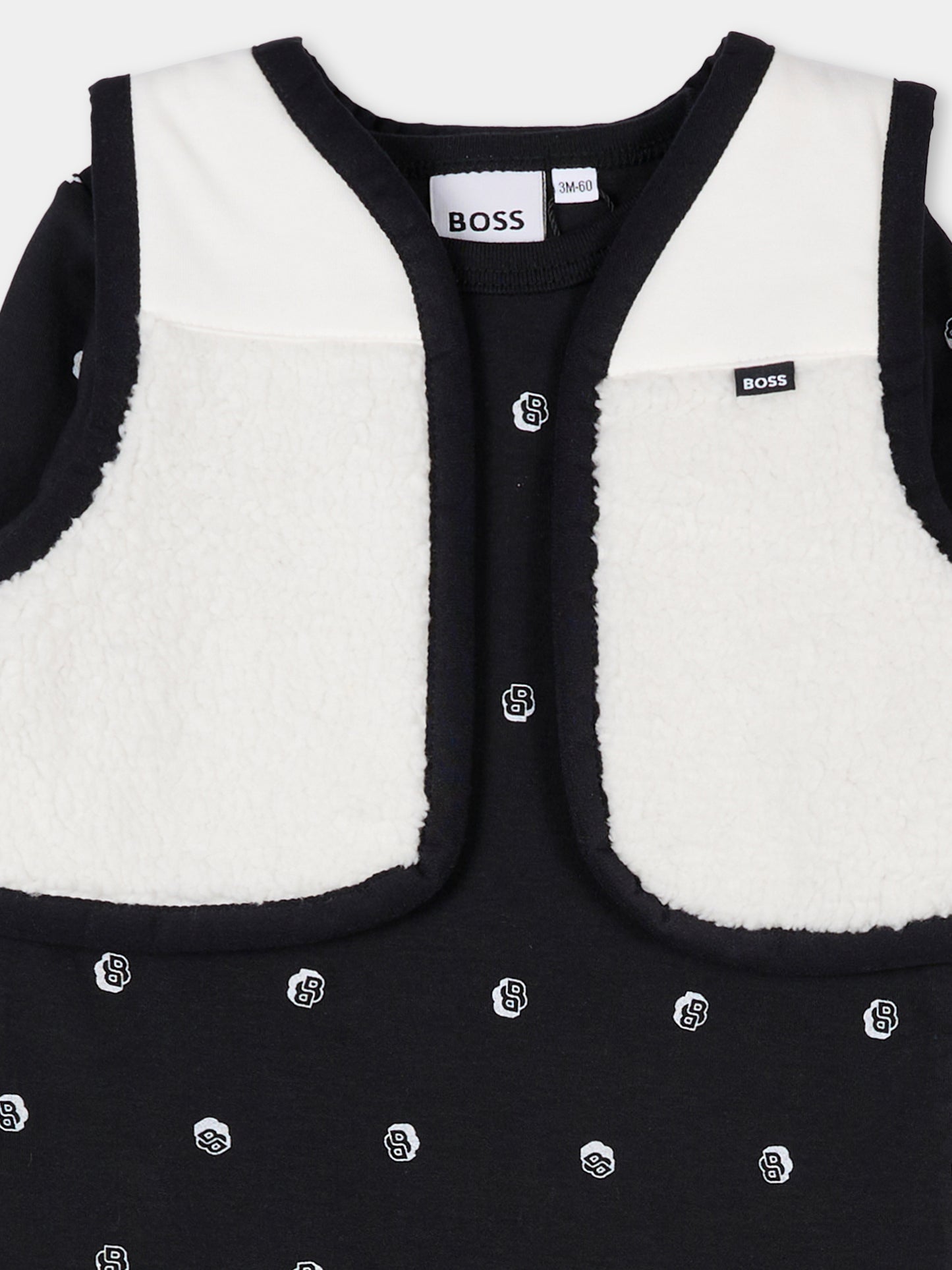 Set tutina blu per neonato con logo,Boss,J52541 09B