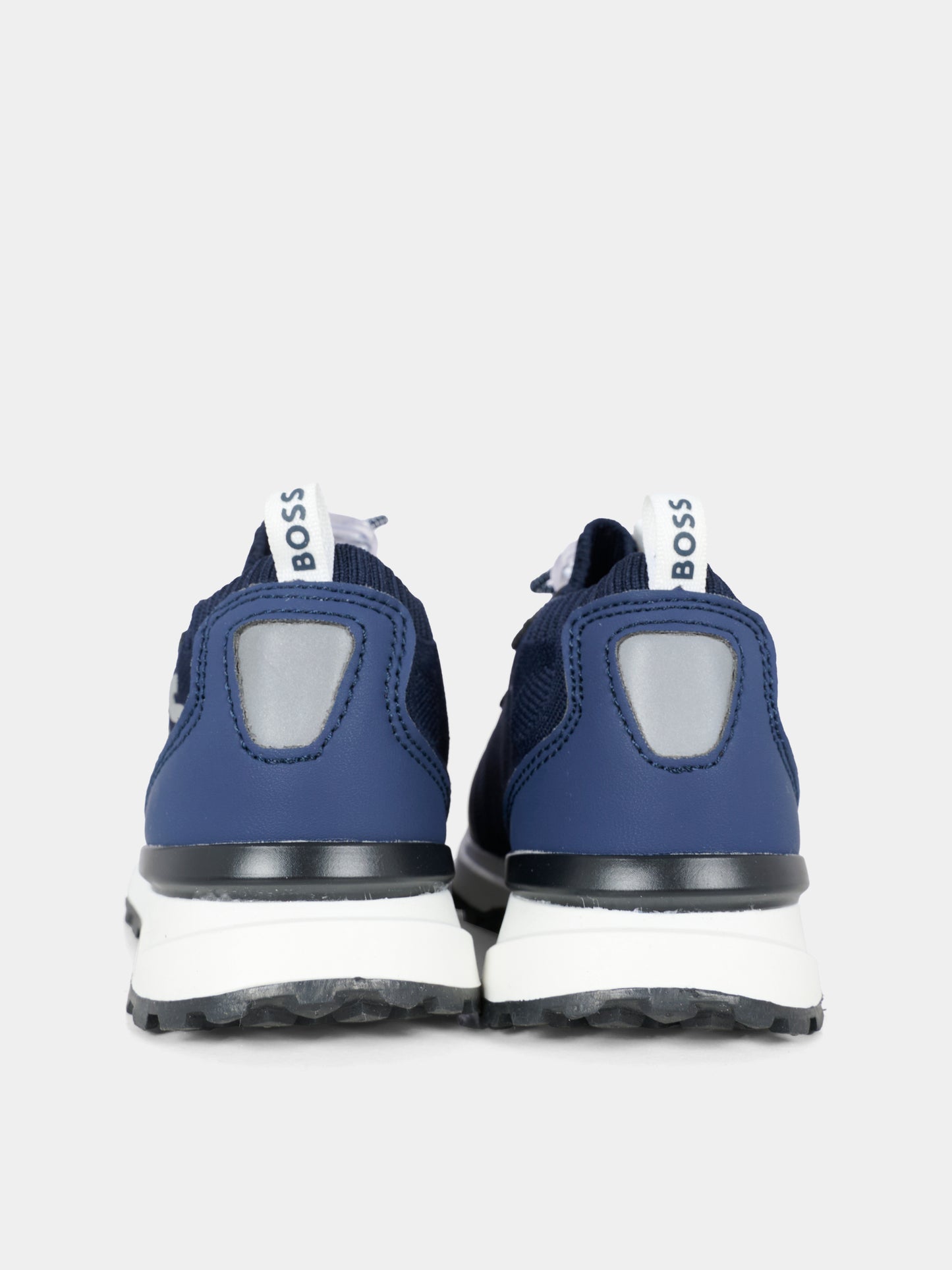 Sneakers blu per bambino con logo,Boss,J52583 849