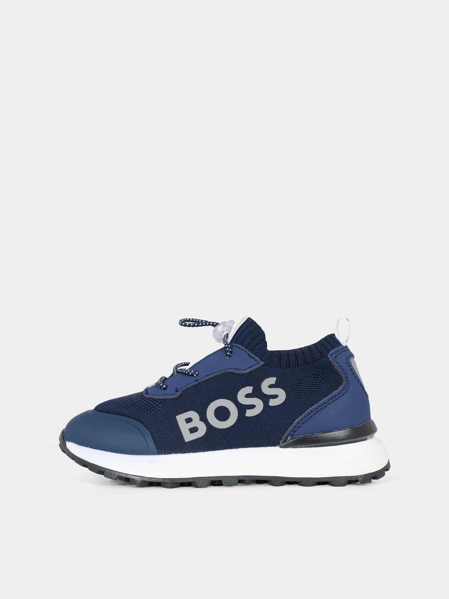 Sneakers blu per bambino con logo,Boss,J52583 849